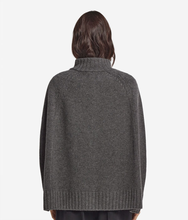 Накидка на молнии из ультрамягкого кашемира