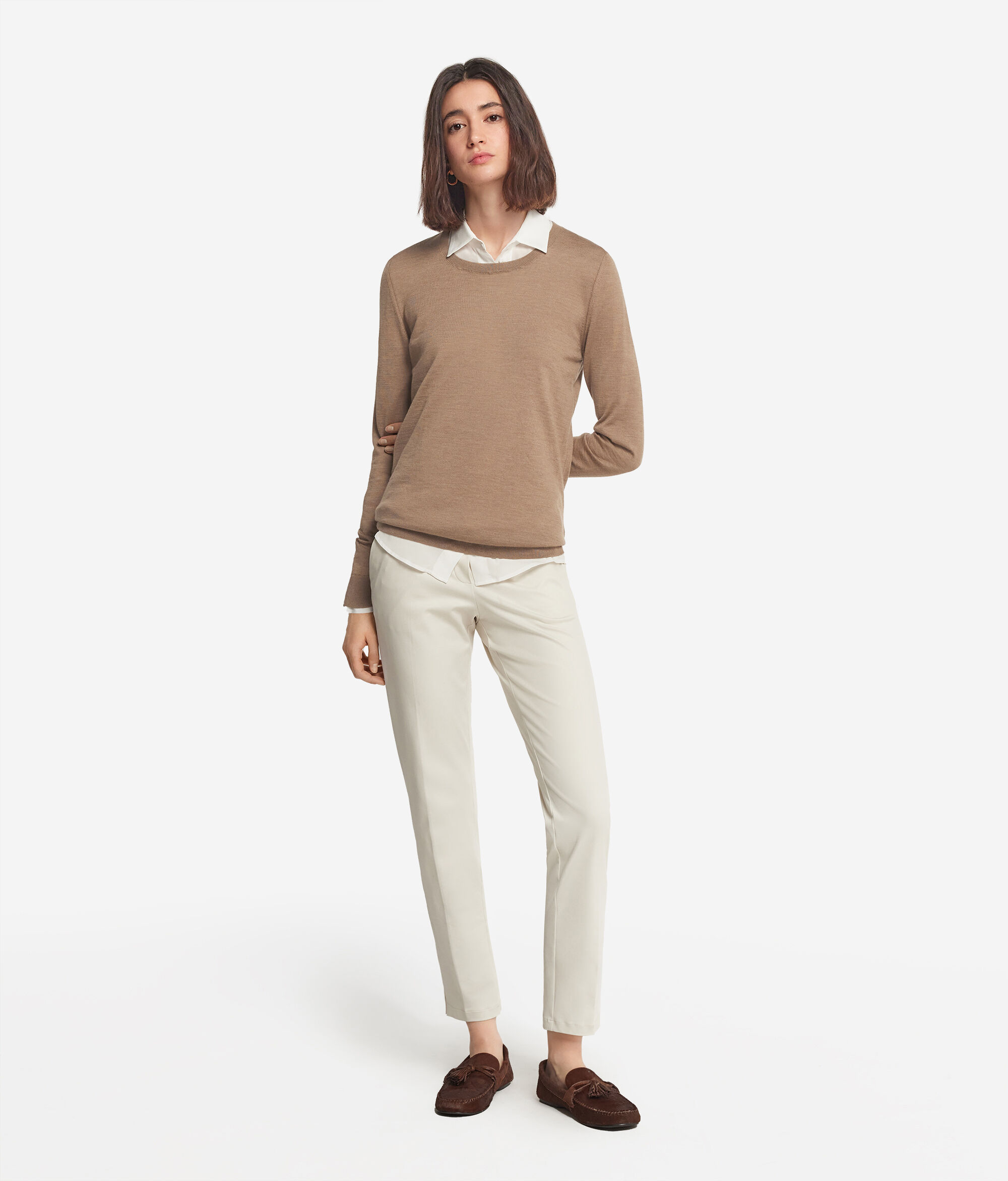Μπλούζα με Στρογγυλή Λαιμόκοψη από Ultrafine Cashmere