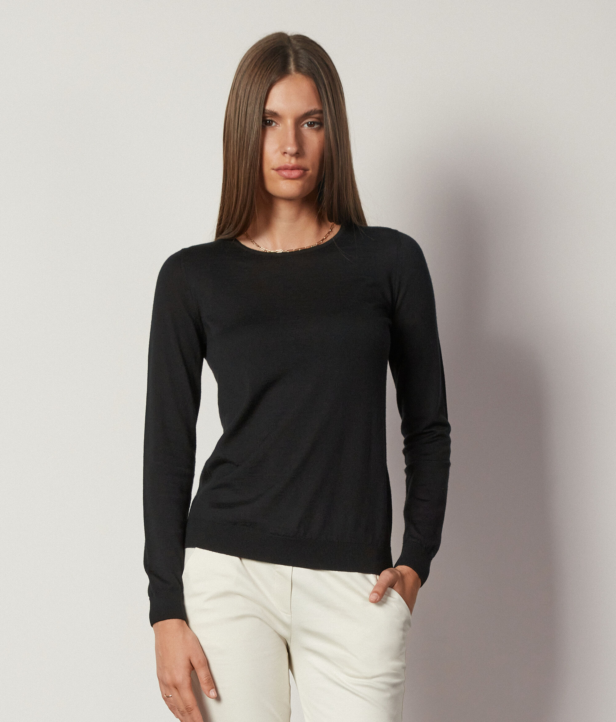 Ultrafine Cashmere Crewneck Sweater