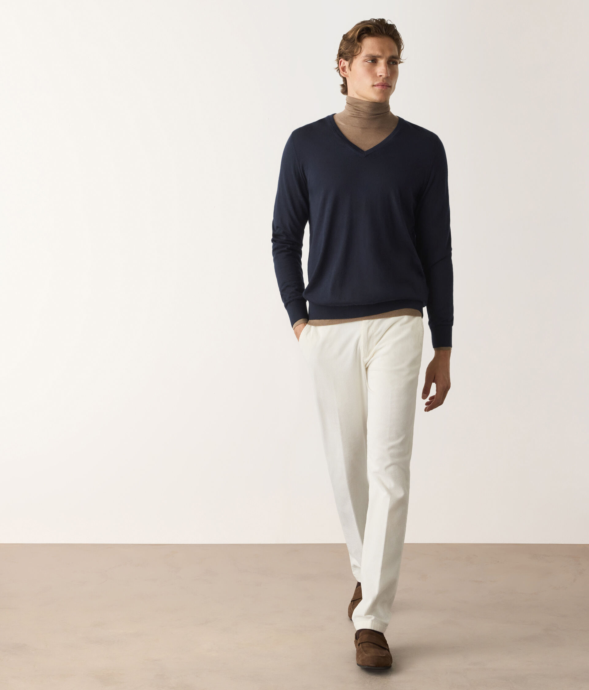 Maglia con scollo V in Cashmere Ultrafine