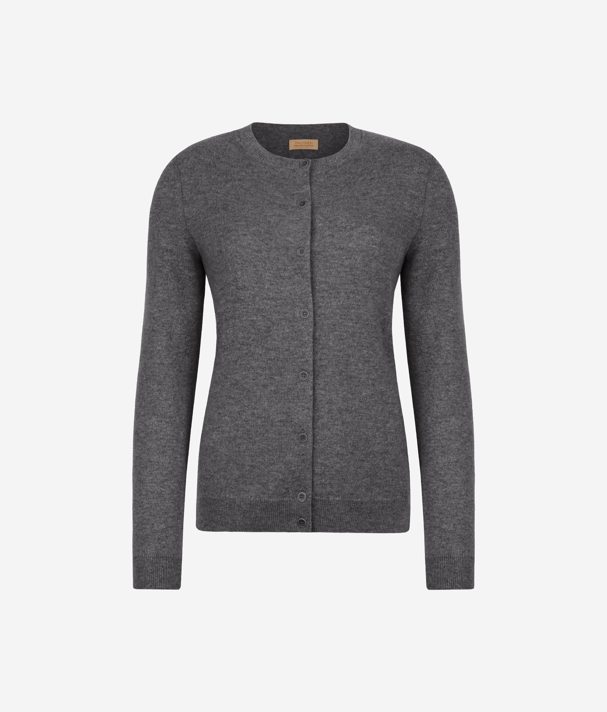 Ultrasoft Cashmere Round-Neck Cardigan