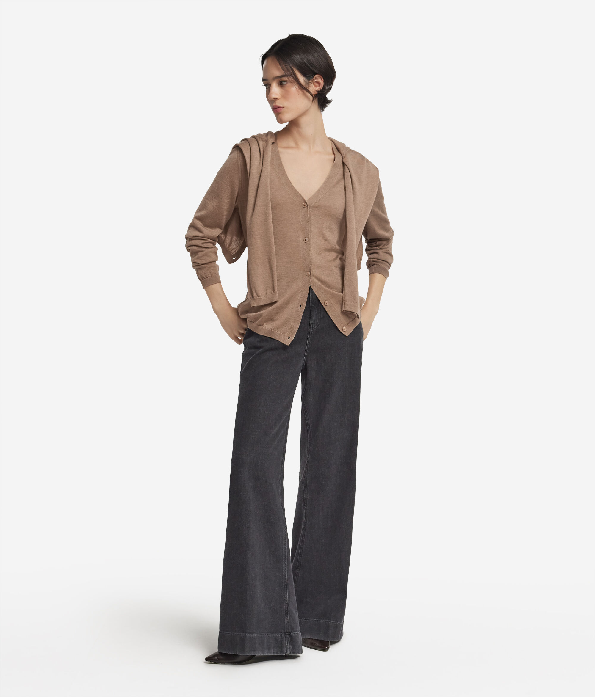 Ultrafine Cashmere V-Neck Cardigan