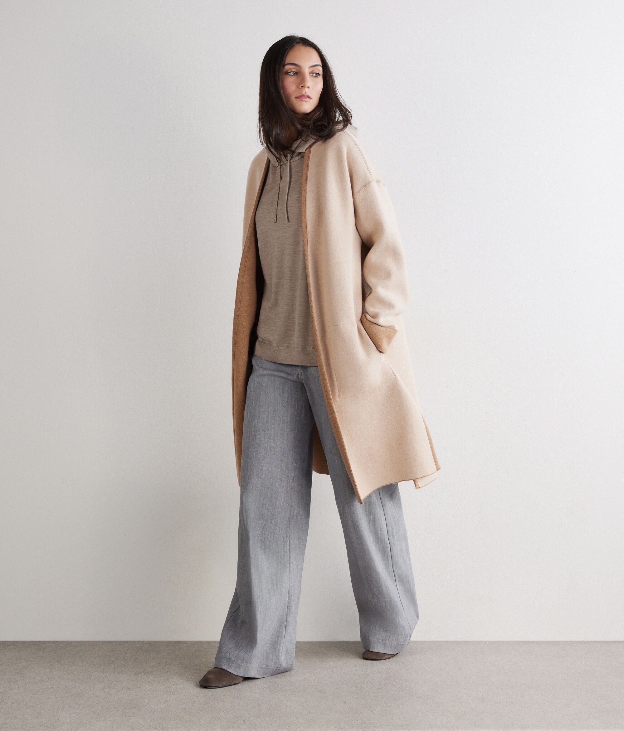 Abrigo en Cashmere Ultrasoft reversible