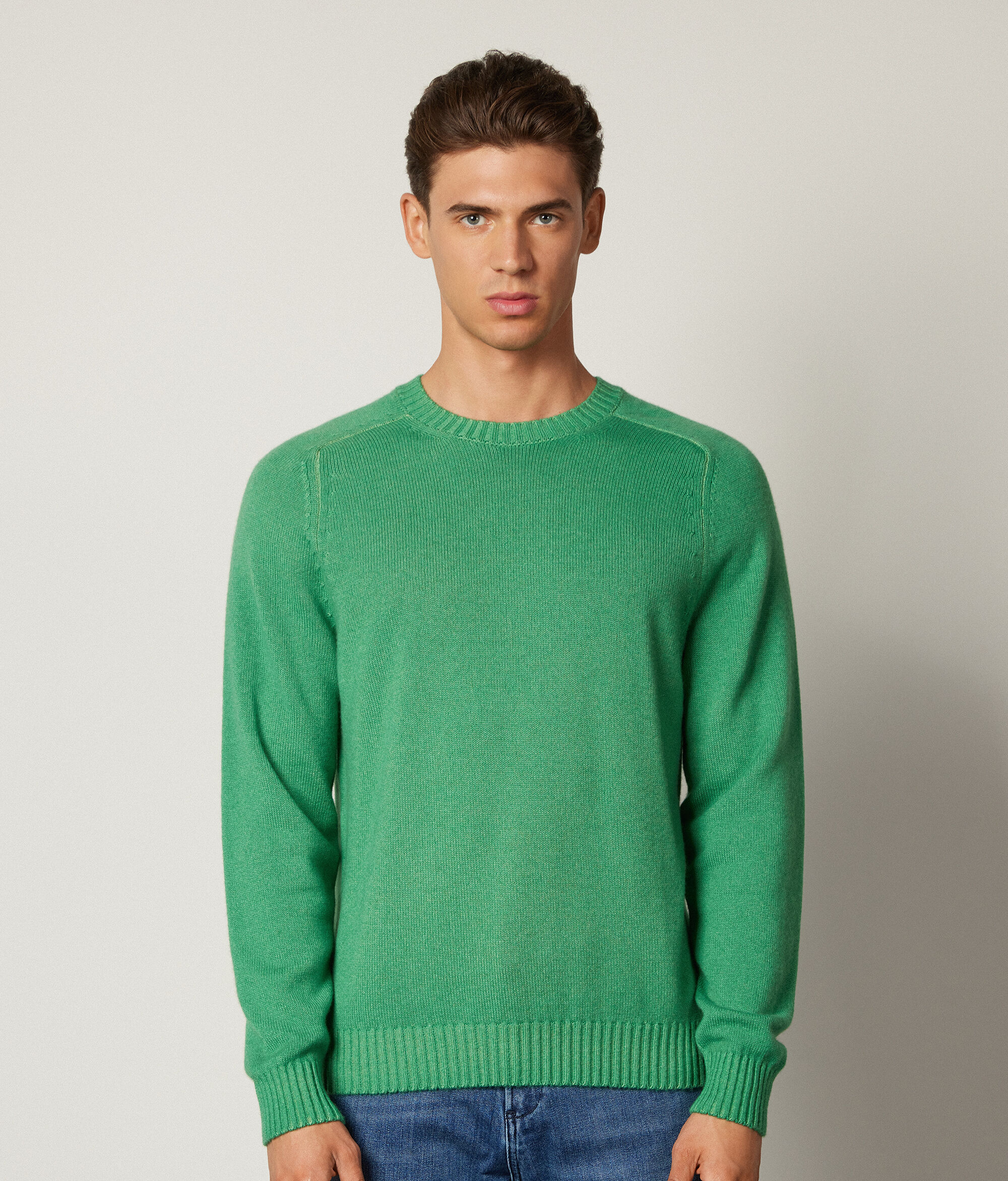 Sweter z Okrągłym Dekoltem z Kaszmiru Ultrasoft