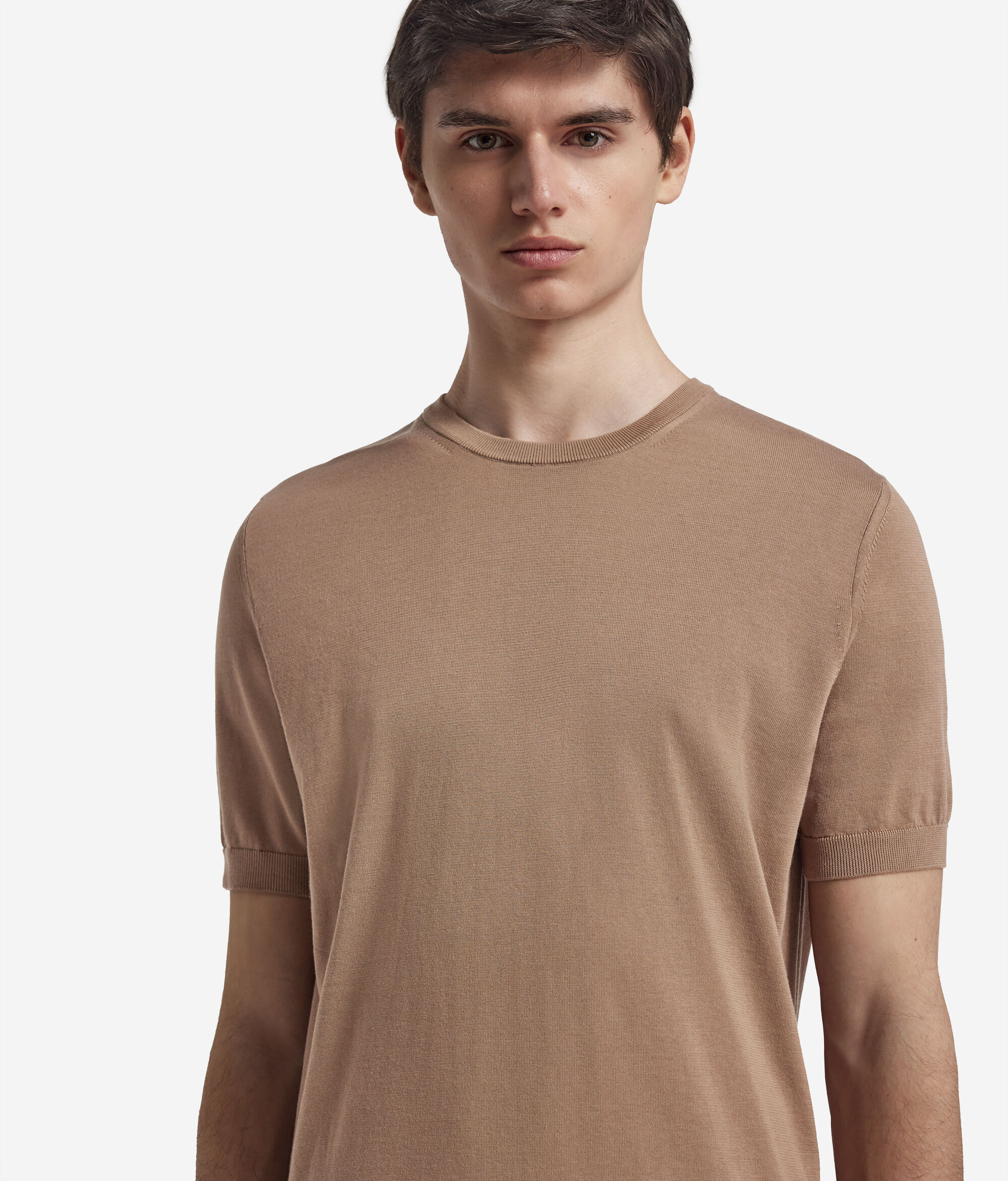 Fresh Cotton Short-Sleeved Round-Neck T-Shirt
