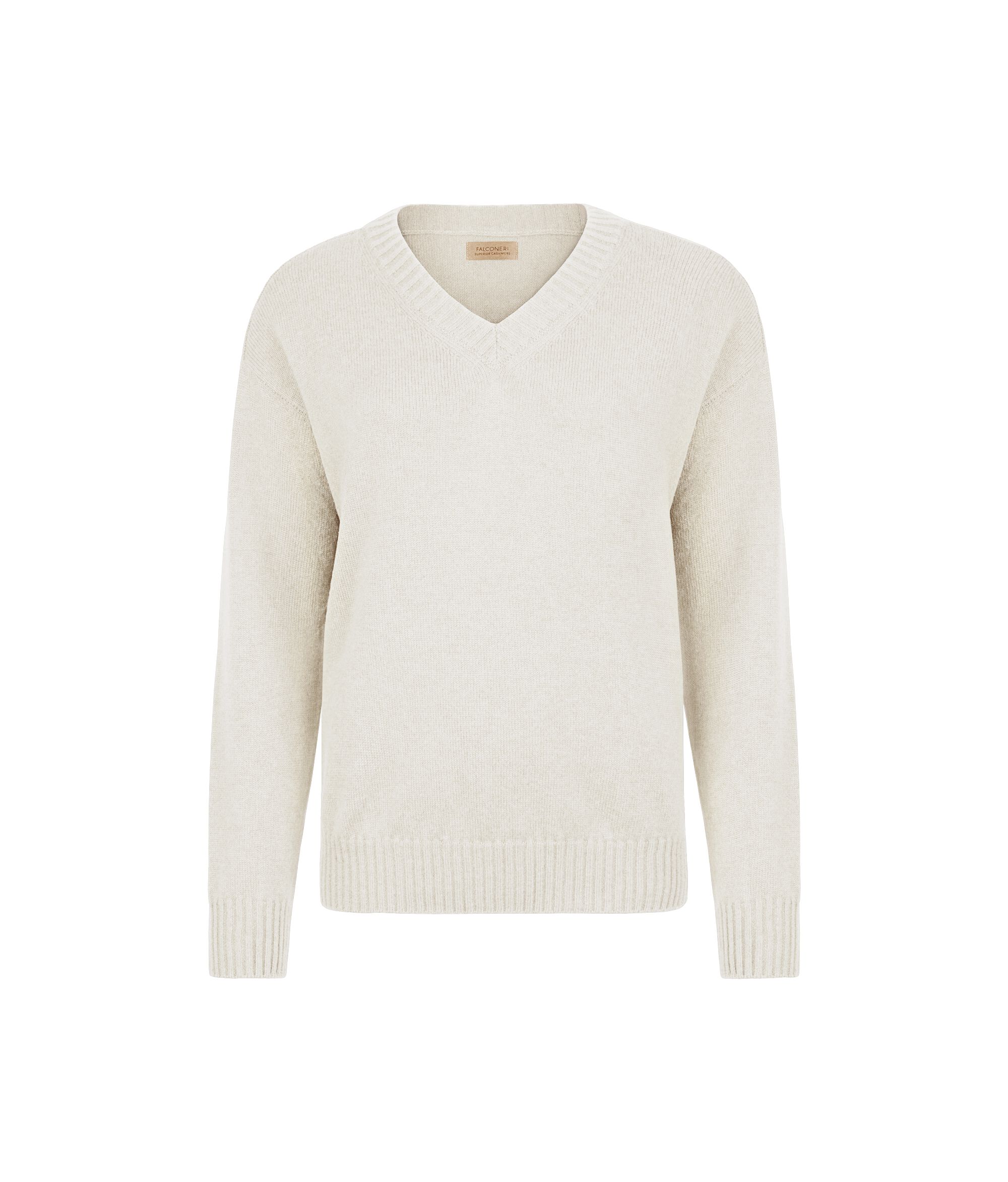 Ultrasoft Cashmere V-Neck Jumper with Set-In Sleeves