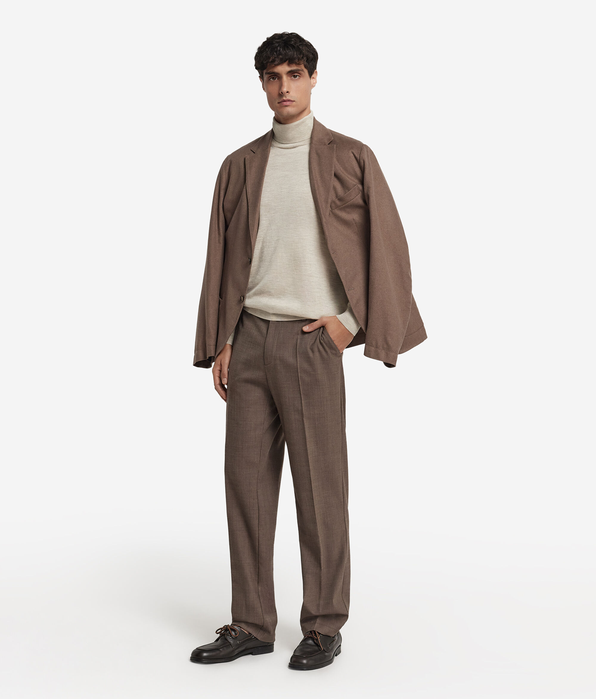Camisola de Gola Alta em Ultrafine Cashmere