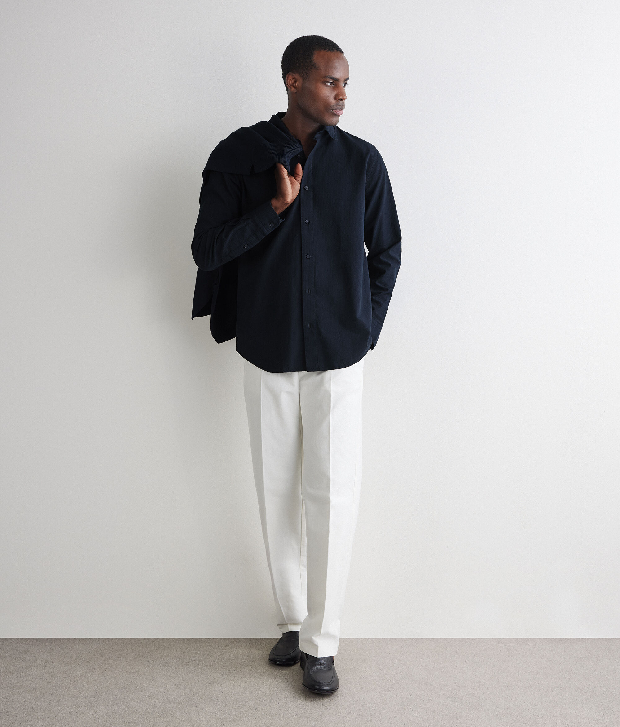 Camisa amb textura seersucker