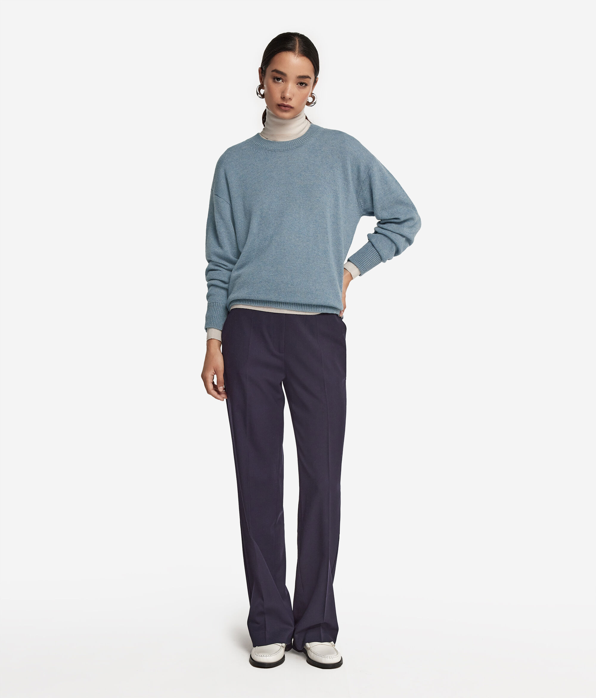 Sweter z okrągłym dekoltem z kaszmiru Ultrasoft