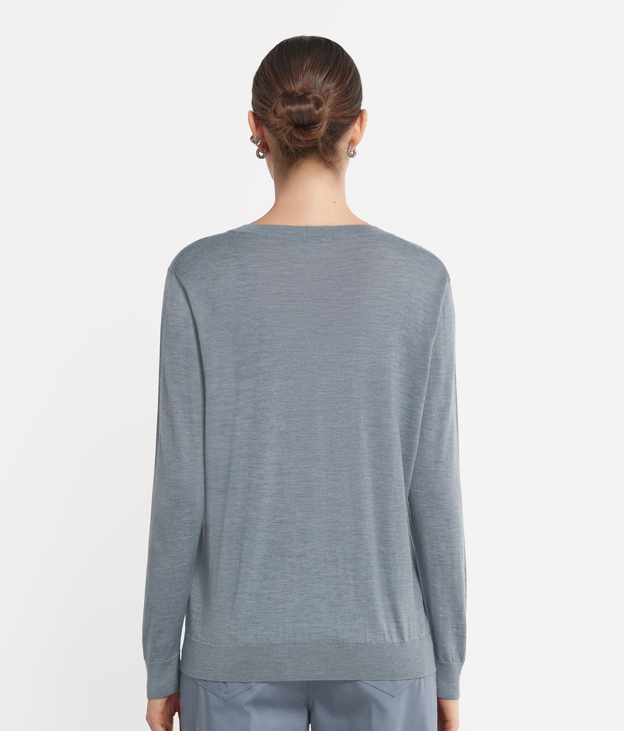 Pullover mit V-Ausschnitt aus Kaschmir Ultrafine