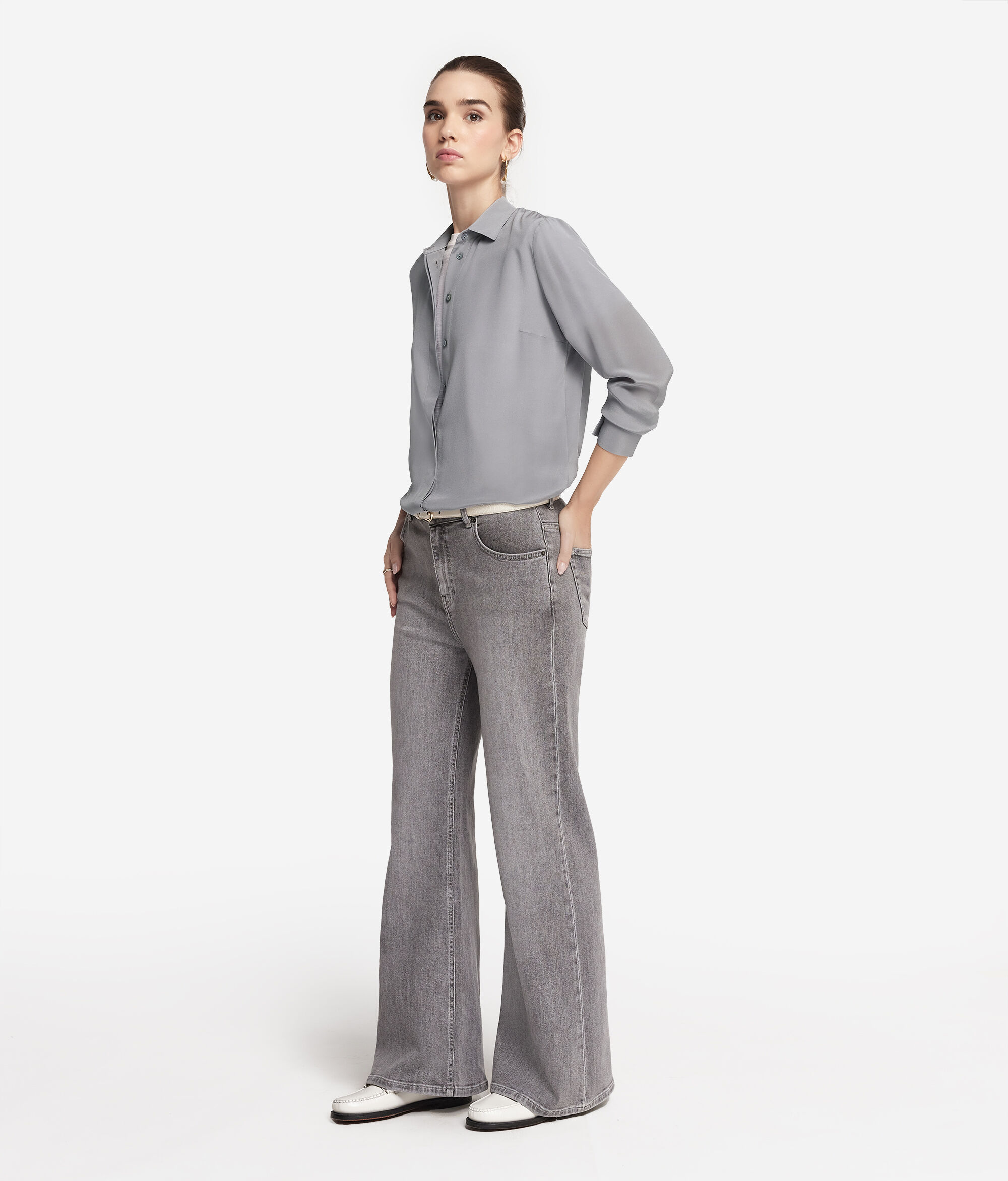 Camicia con Colletto in Seta