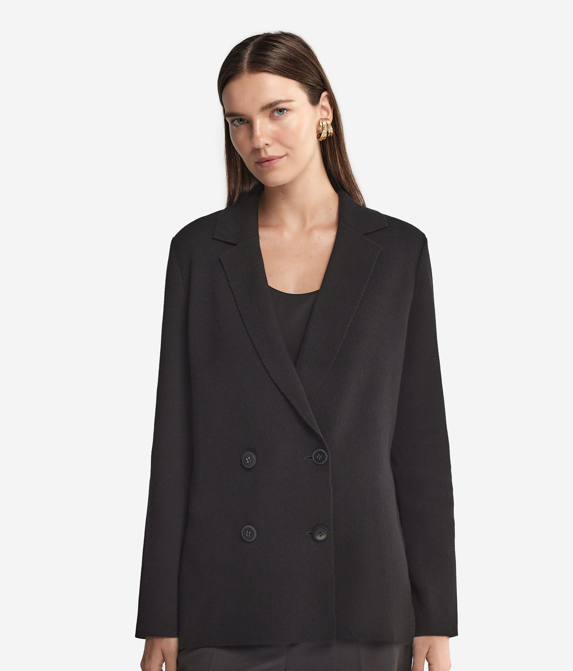 Double-Breasted Ultrasoft Cashmere Jacket