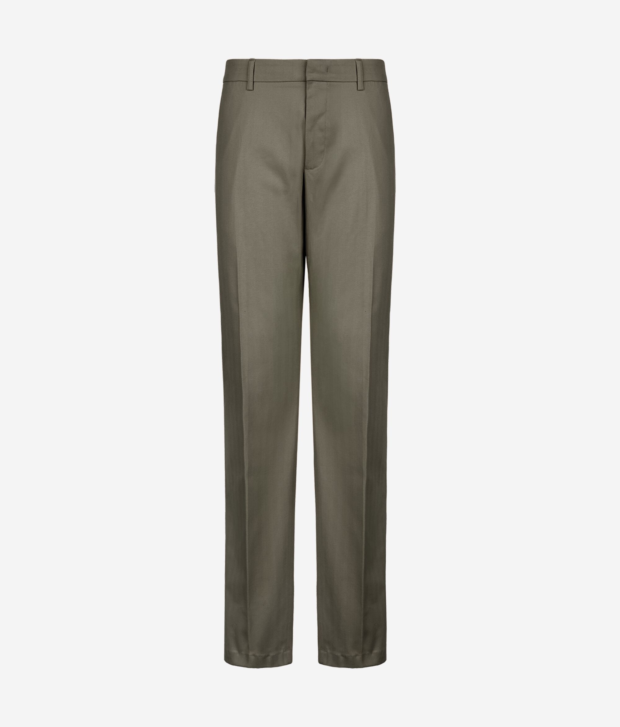 Herringbone cotton and cashmere chinos