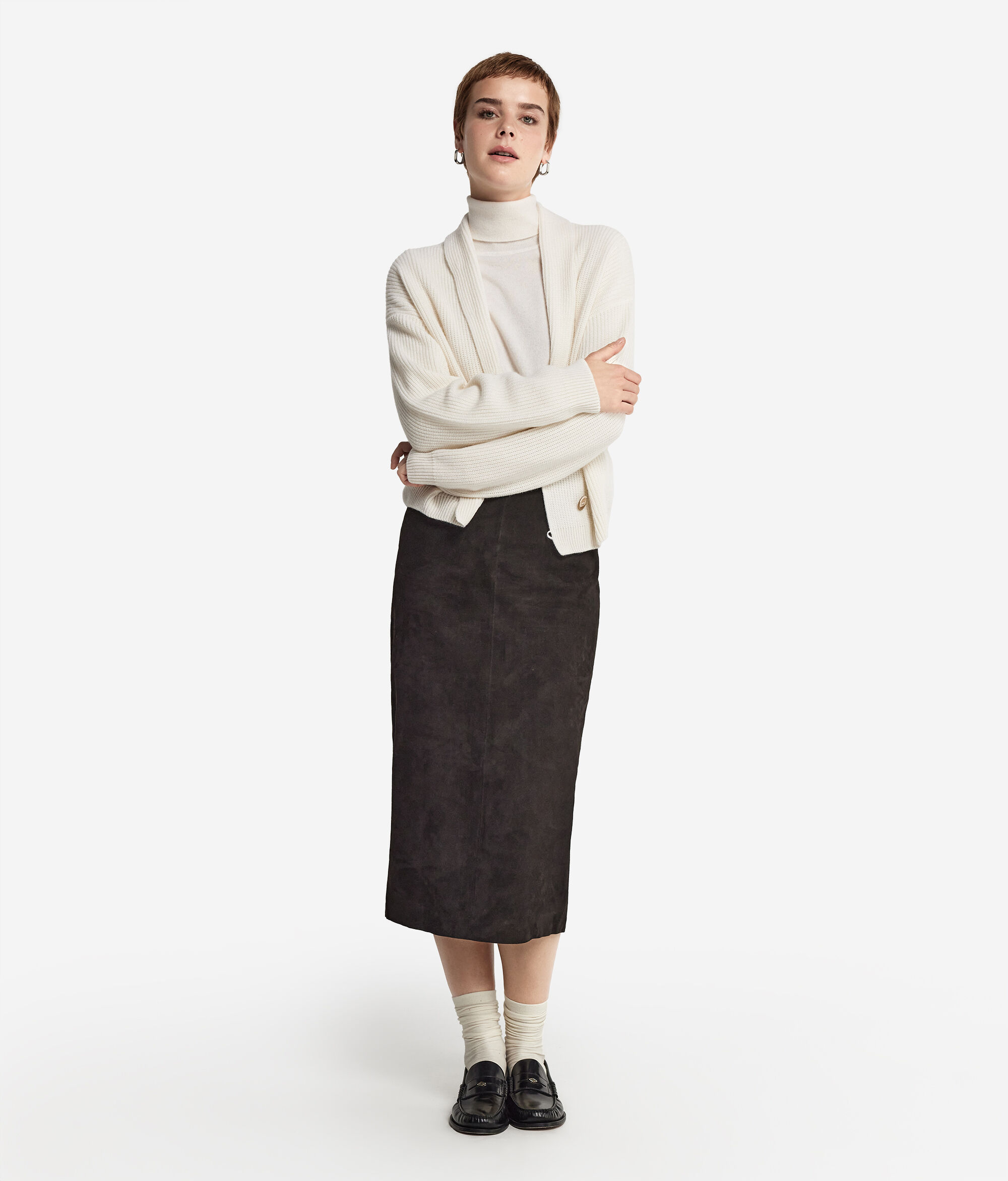 Gilet châle en cachemire ultra-doux