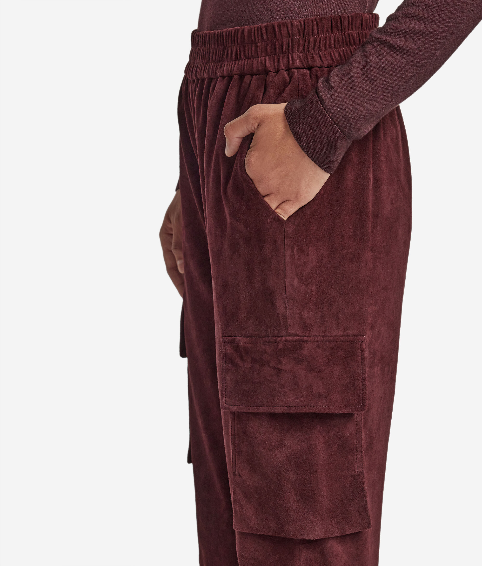 Cargohose aus Wildleder