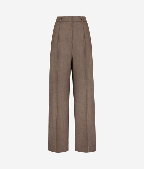 Широкие брюки из шерсти