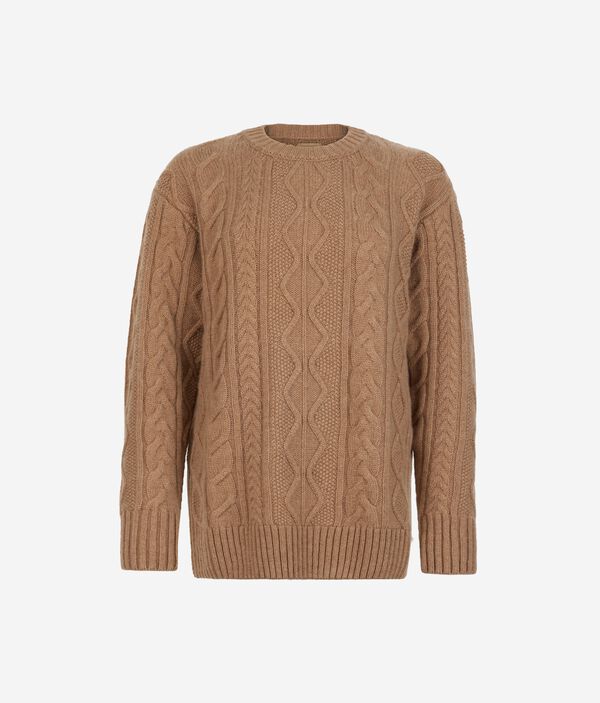 Джемпер из ультрамягкого кашемира с косами