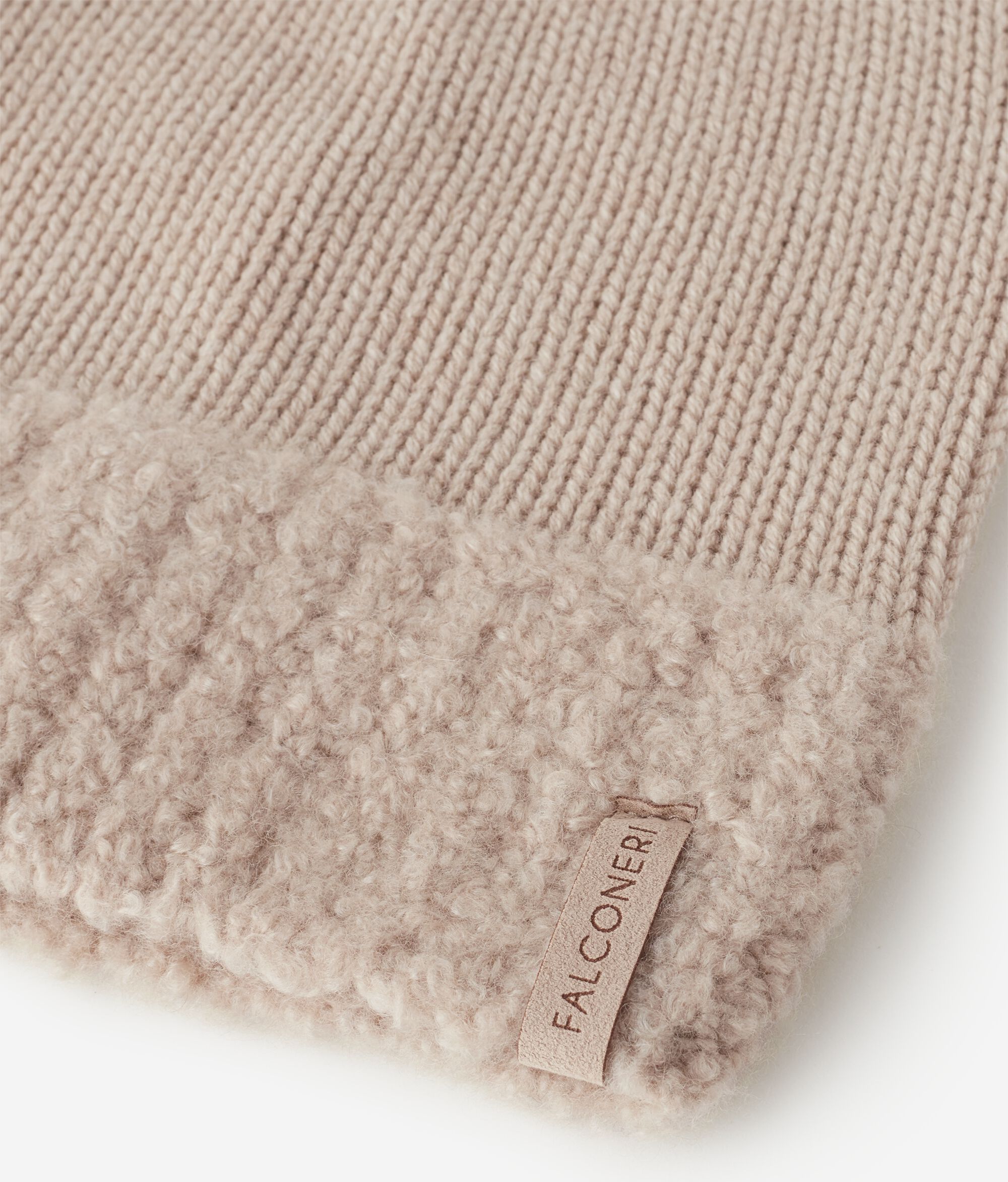 Ultrasoft Cashmere and bouclé cap