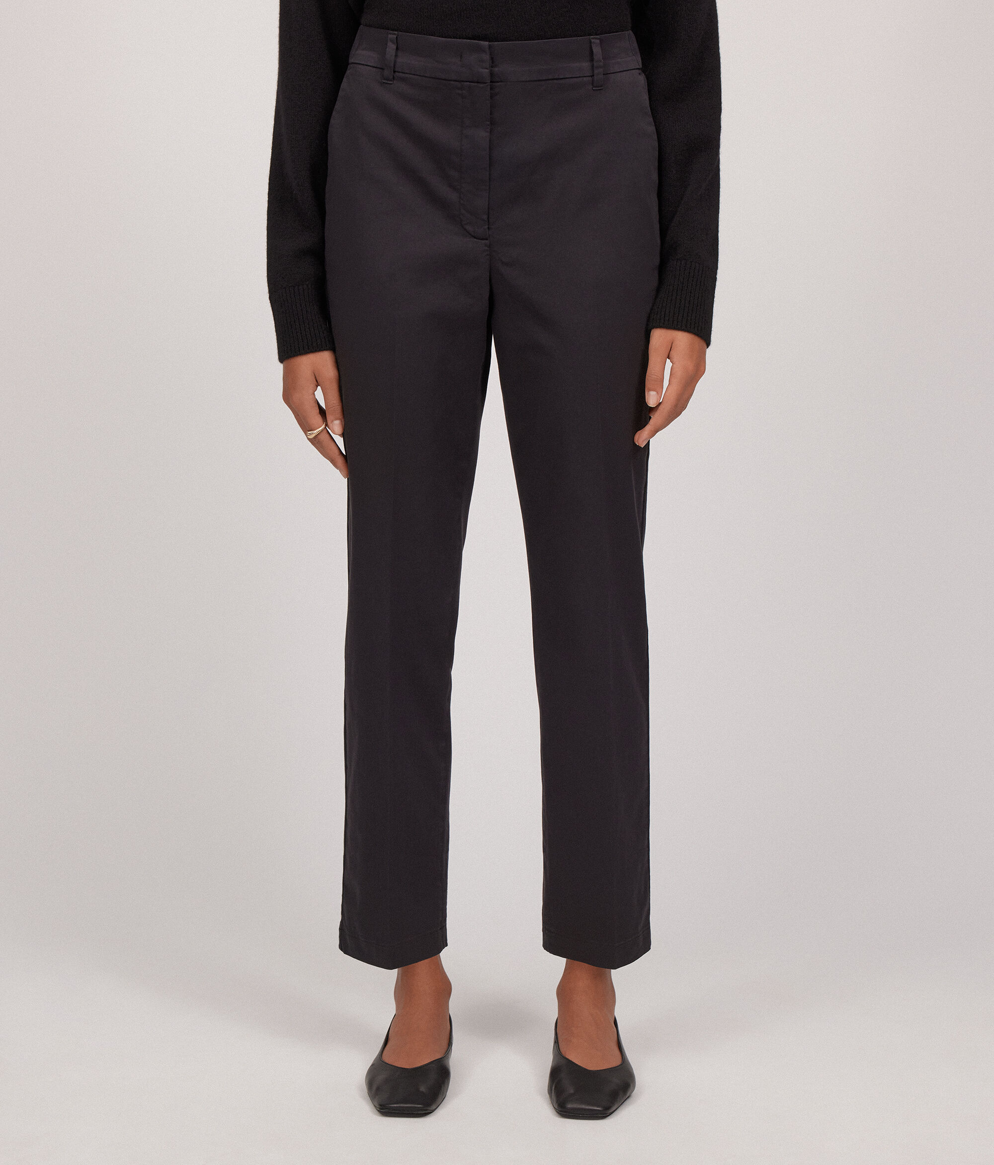 Zipped Cigarette Trousers