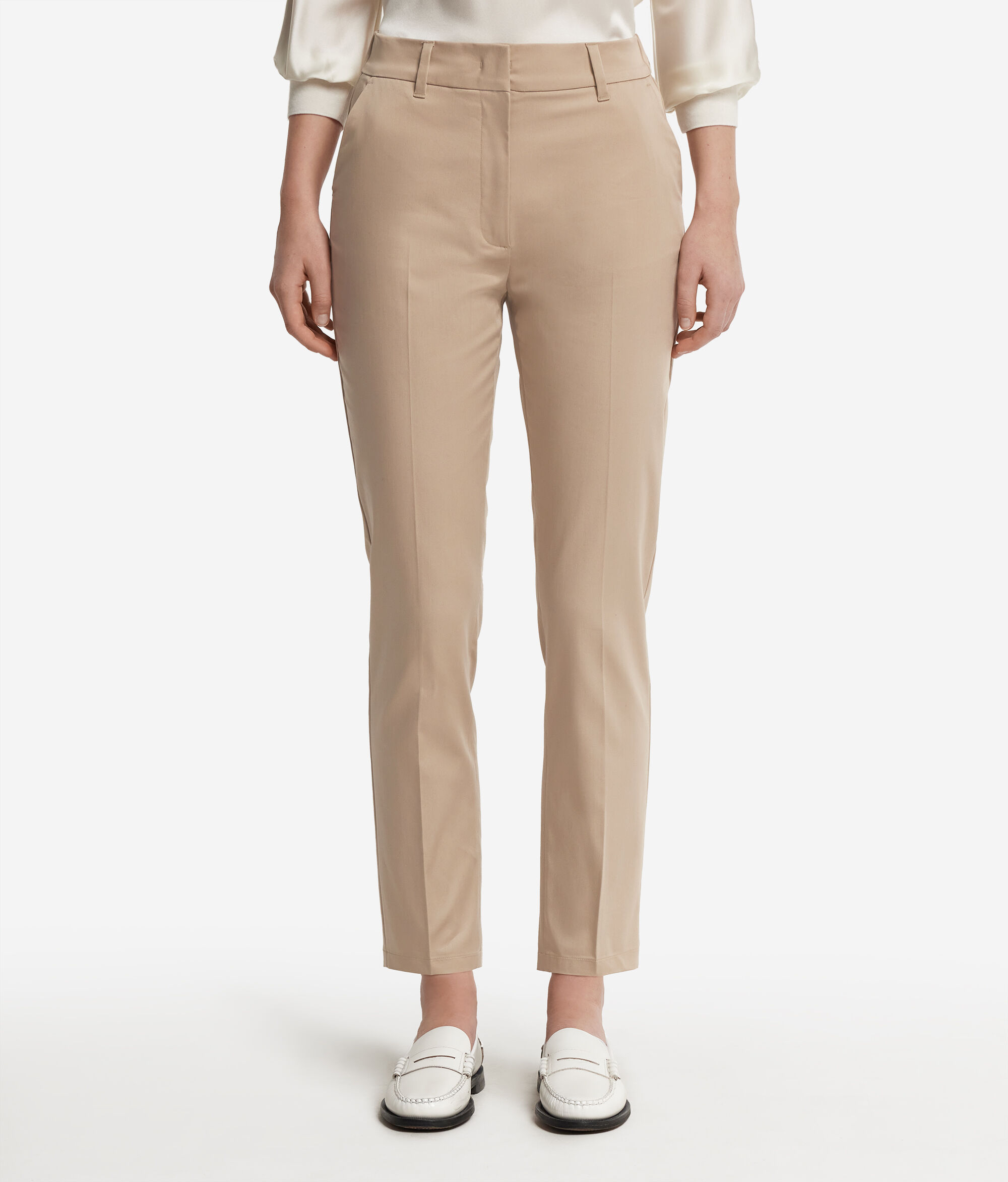 Pantalons de tub amb cremallera