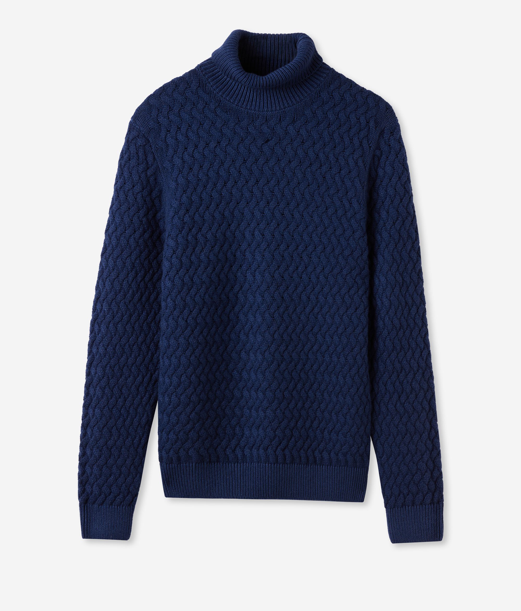 Ultrasoft Cashmere Purl Stitch Turtleneck