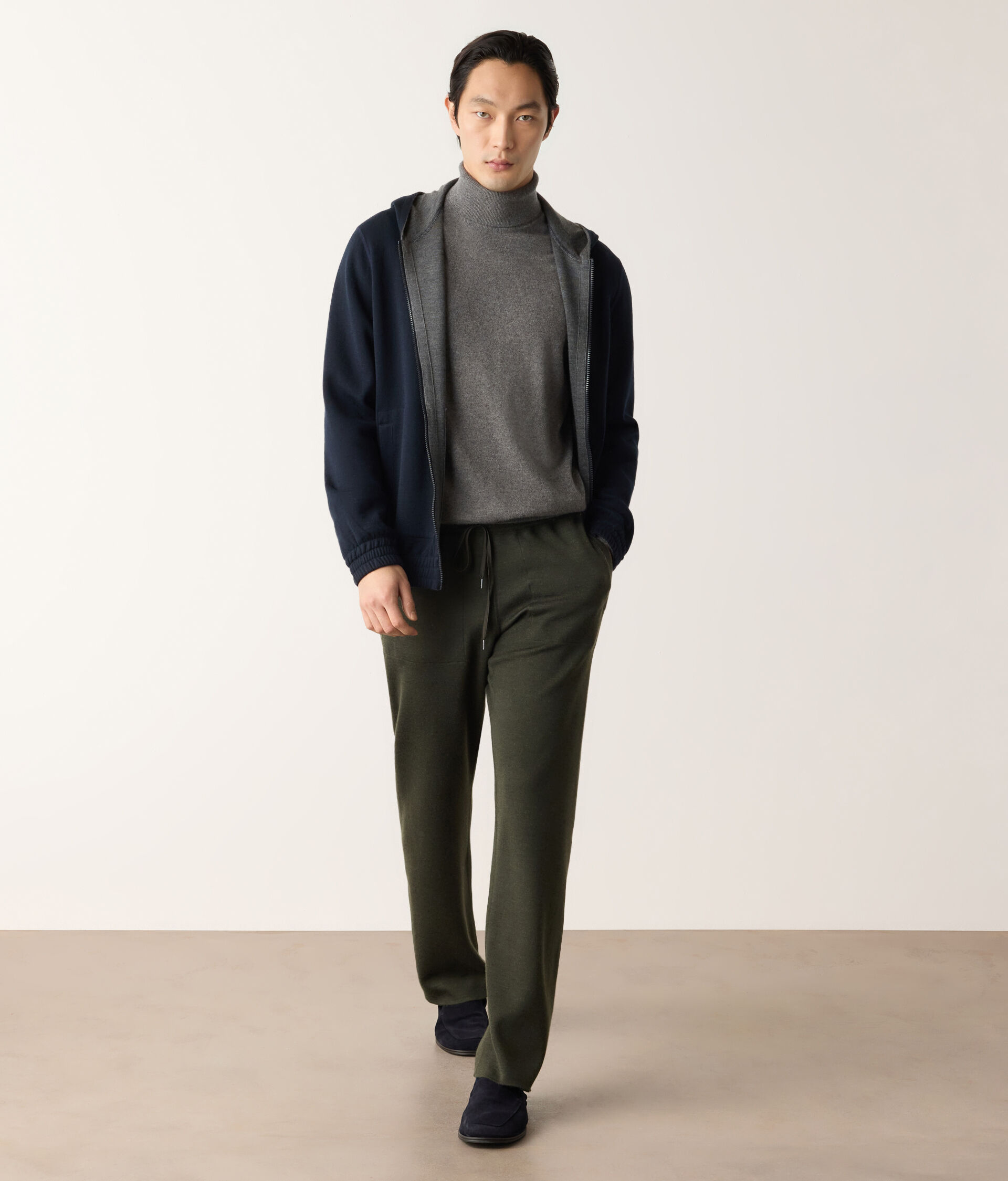 Pantalon réversible en cachemire ultra-fin