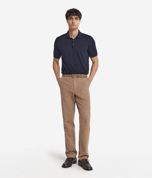 Short-Sleeved Fresh Cotton Polo Shirt