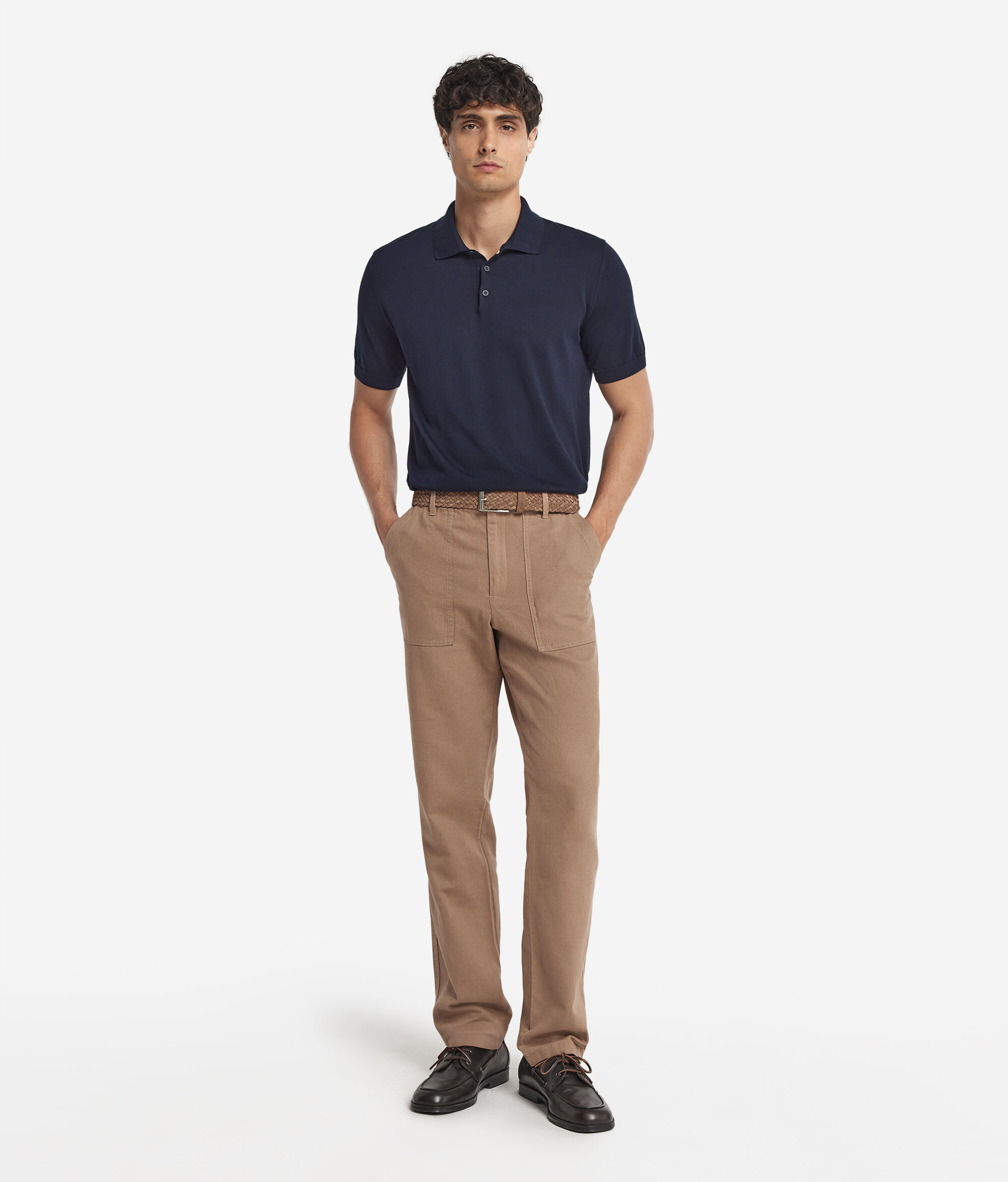 Short-Sleeved Fresh Cotton Polo Shirt