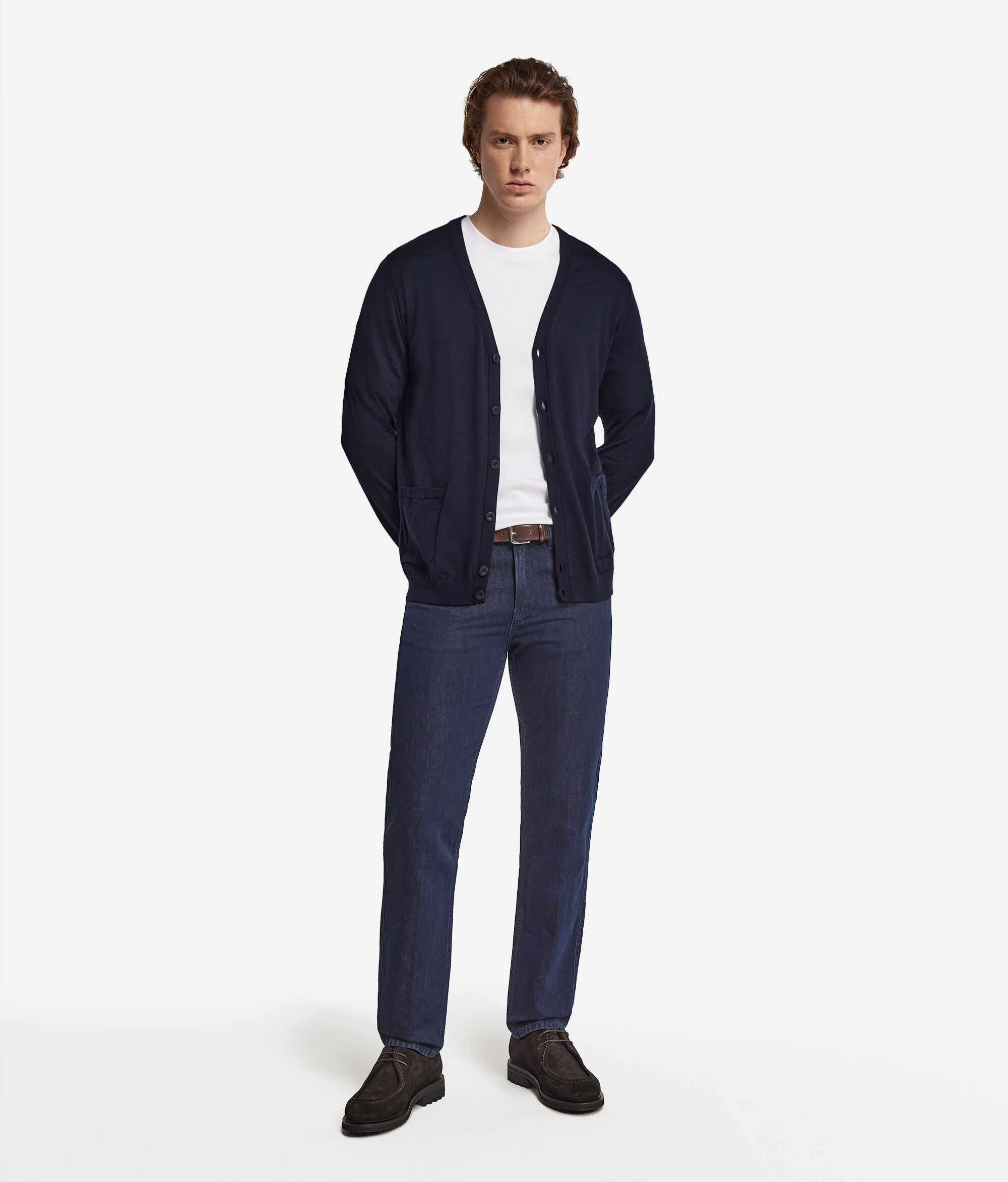 Gilet boutonné en cachemire