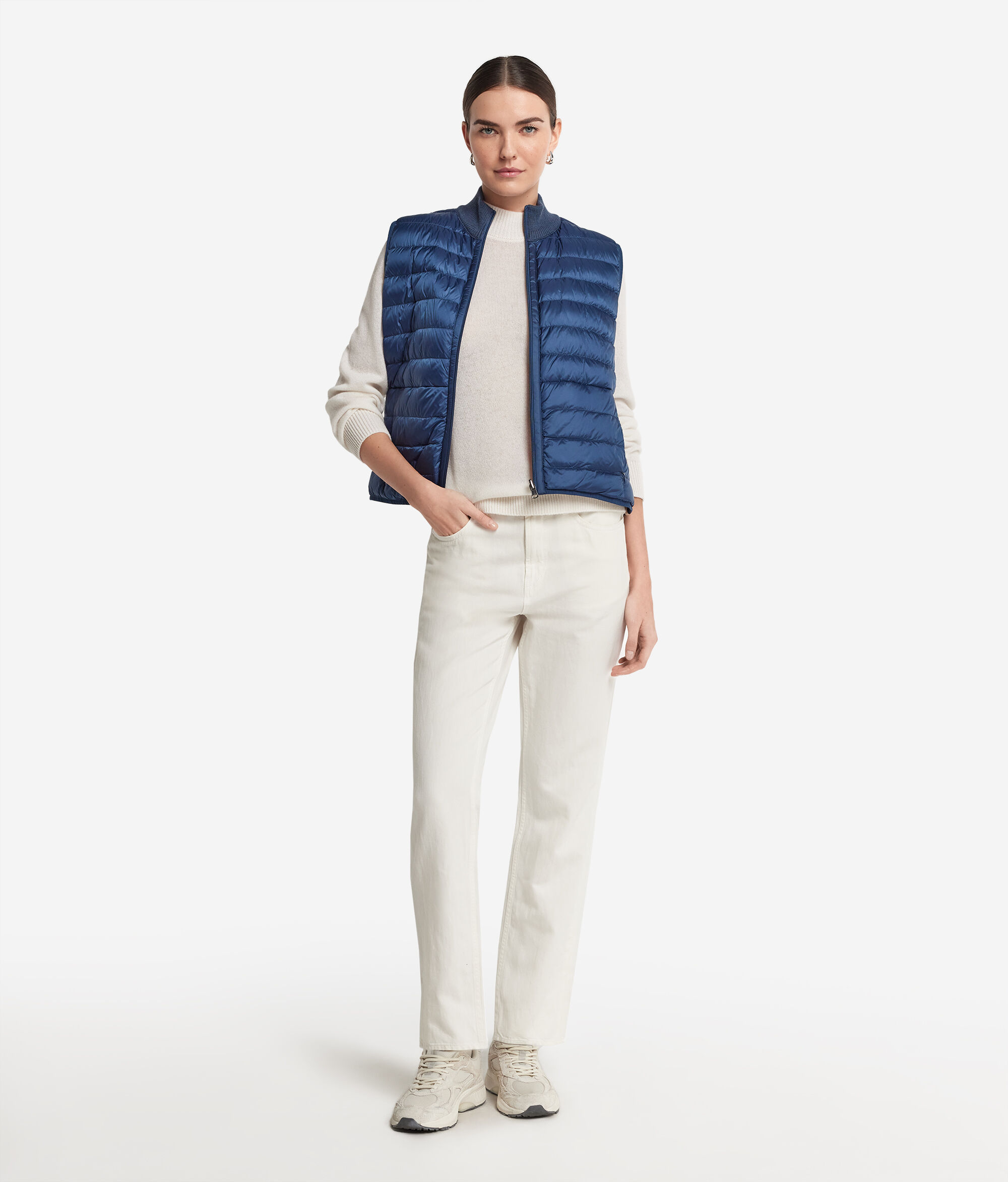 Reversible Cashmere Down Gilet