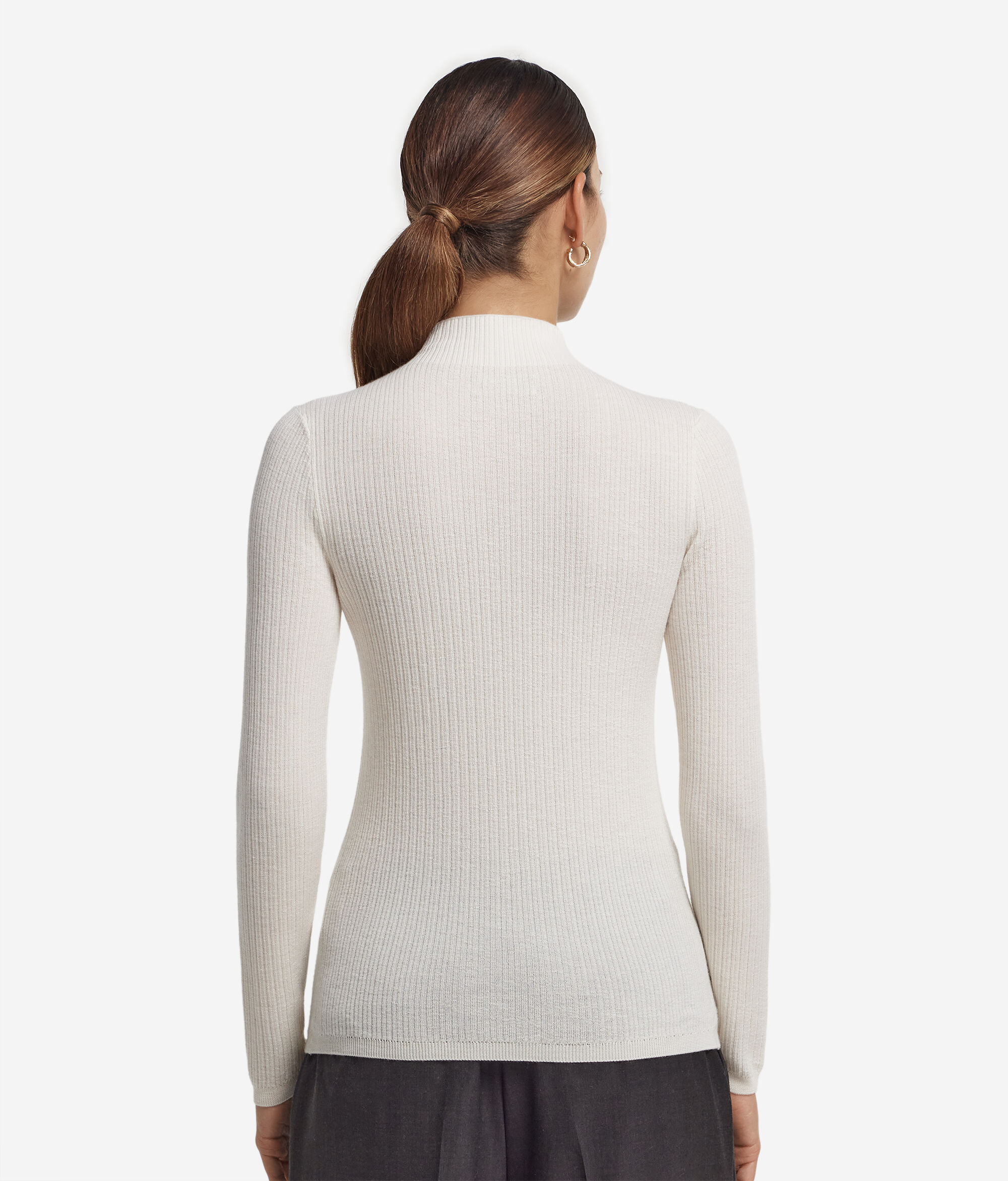 Ribbed Ultrafine Cashmere Turtleneck