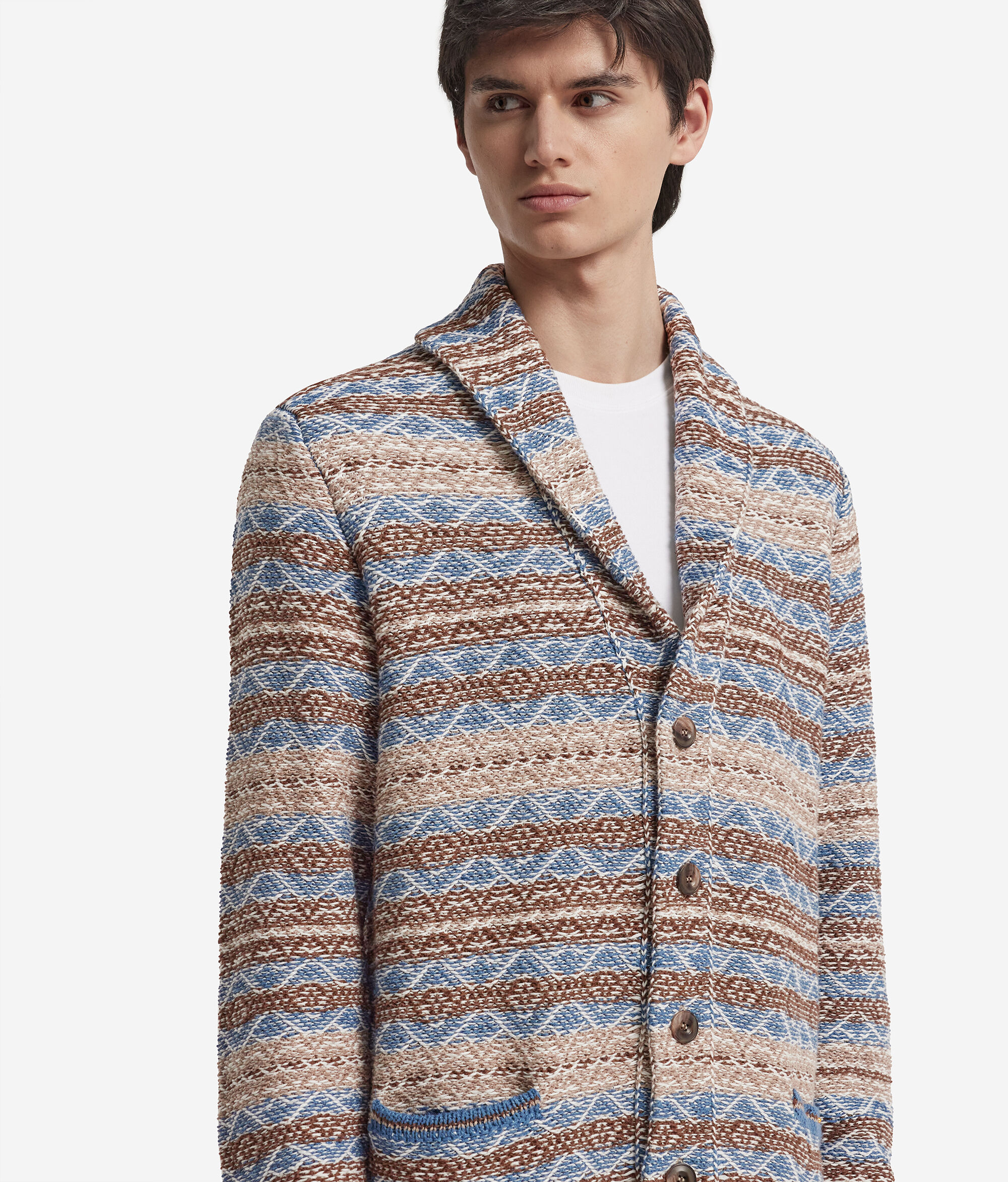 Кардиган из хлопка и шелка