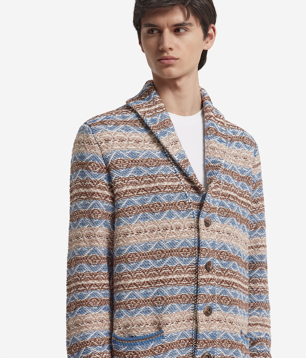 Кардиган из хлопка и шелка