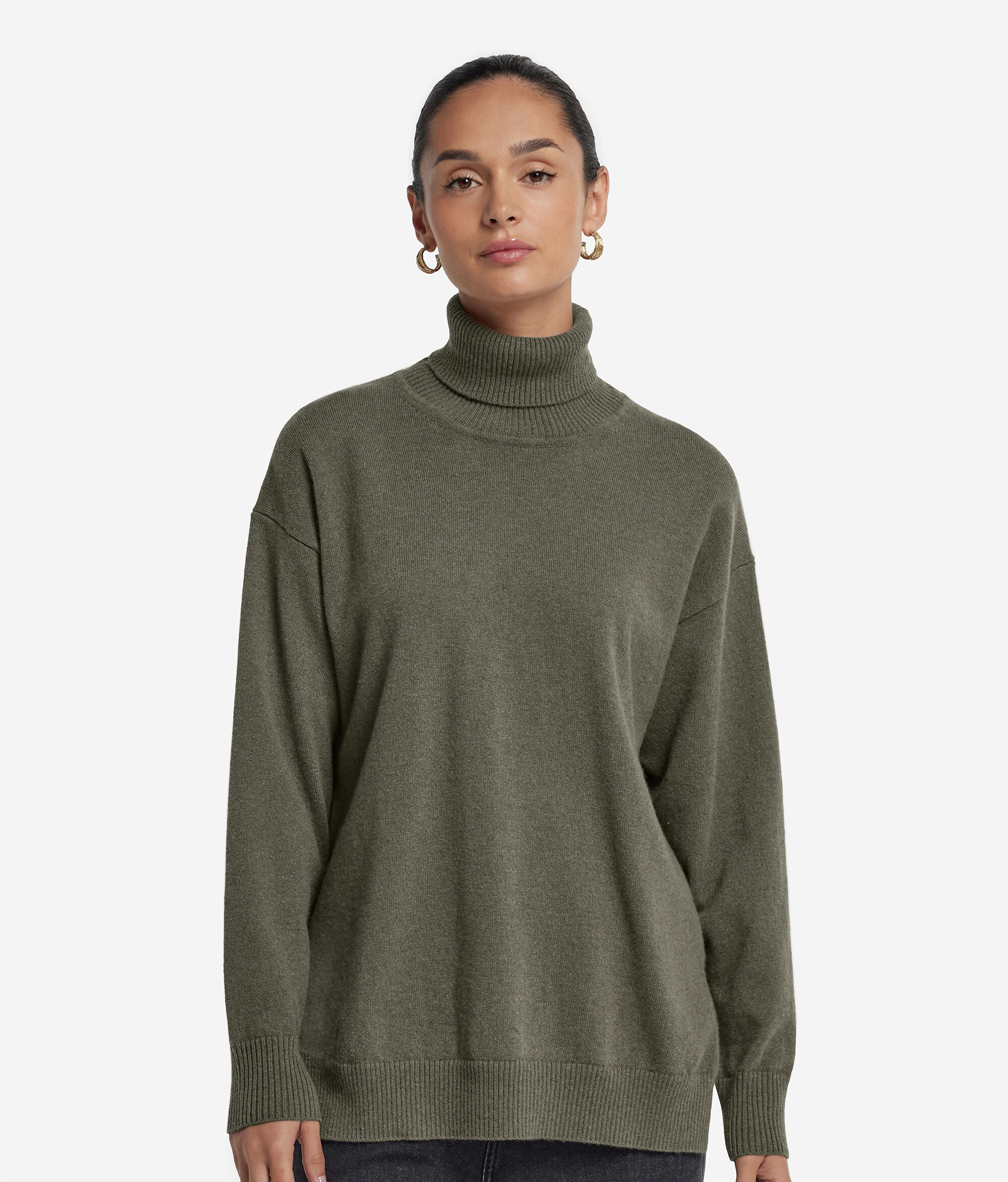 Jersei de coll cigne de Cashmere Ultrasoft amb obertures