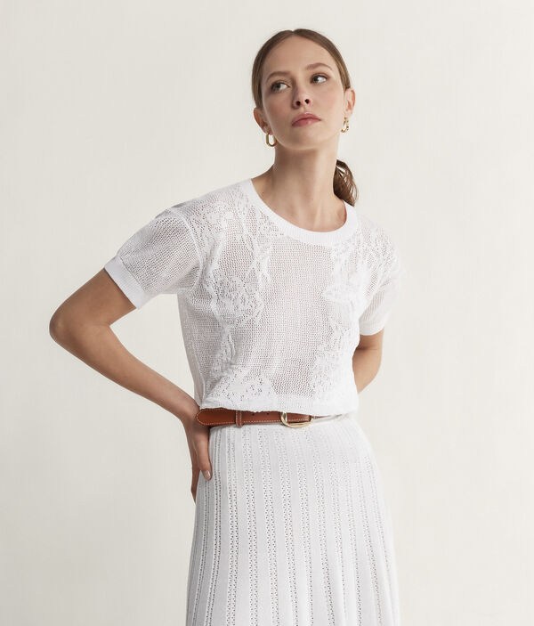 Maglia Girocollo Maniche Corte in Cotone