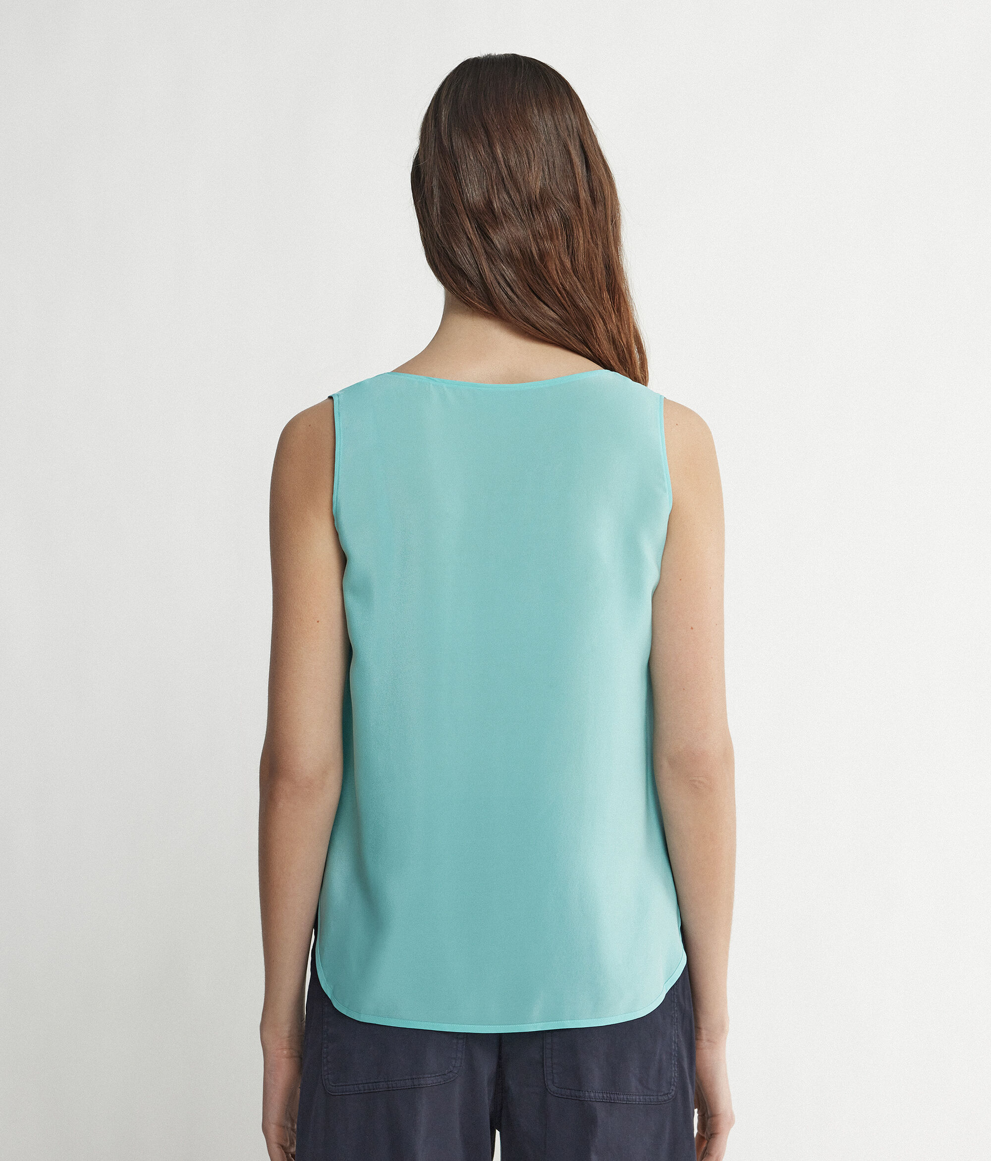 Wide-Neck Silk Camisole