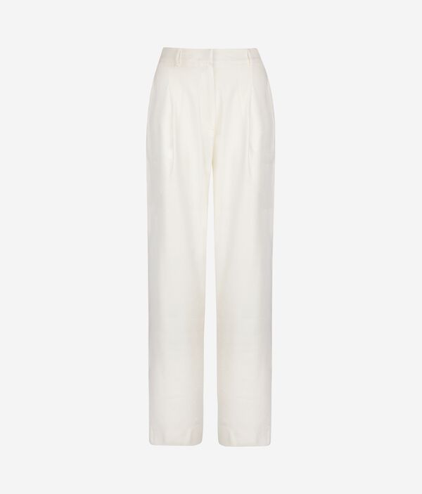 Брюки изо льна и вискозы