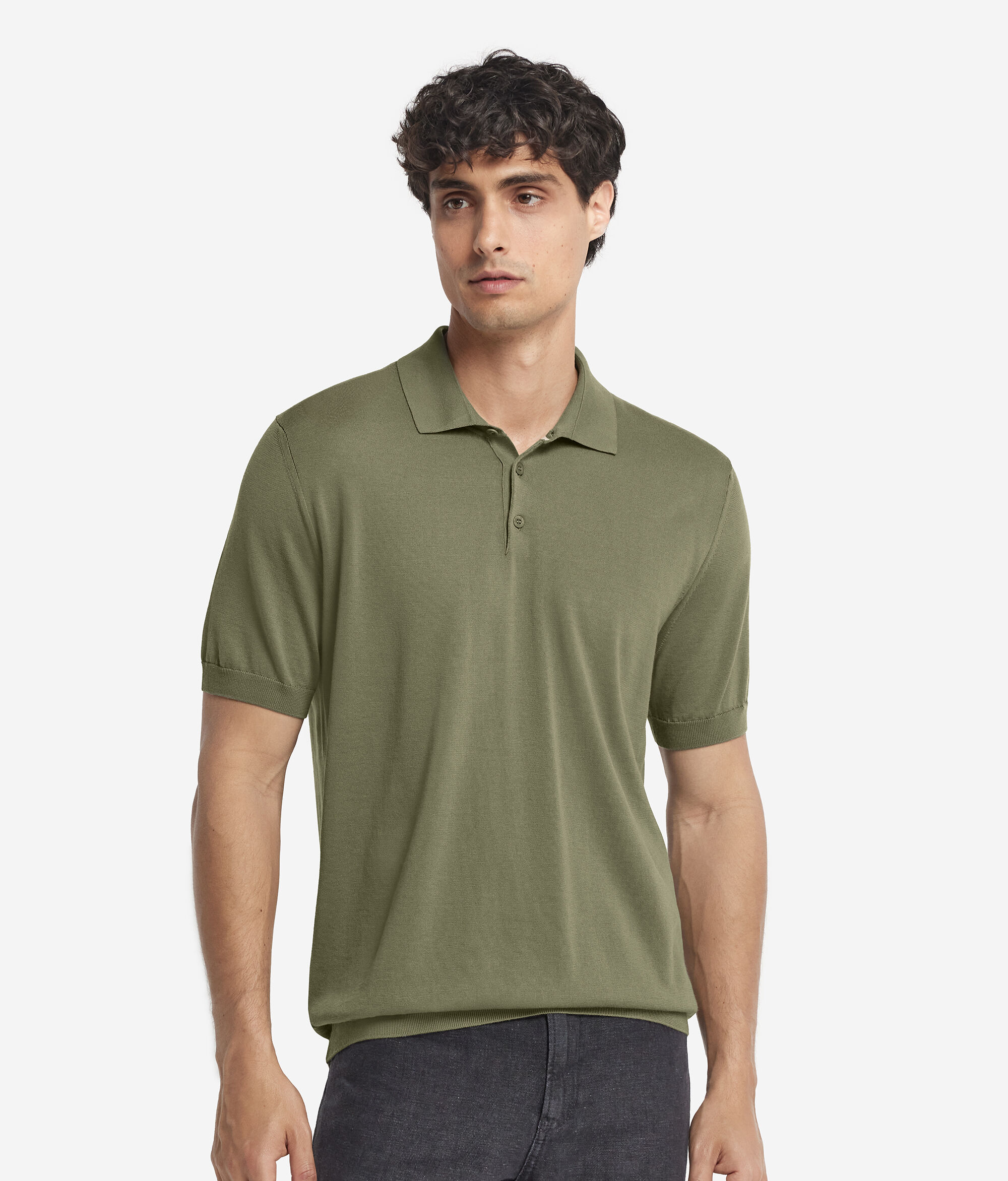 Short-Sleeved Fresh Cotton Polo Shirt