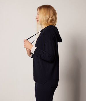 Hooded Ultrasoft Cashmere Sweatshirt