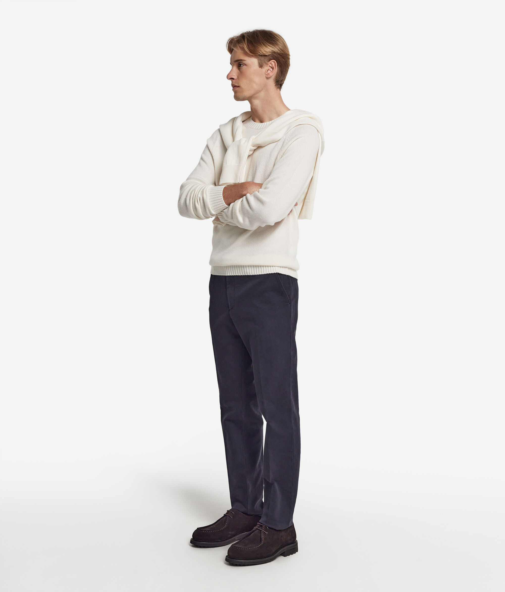 Sweter z Okrągłym Dekoltem z Kaszmiru Ultrasoft
