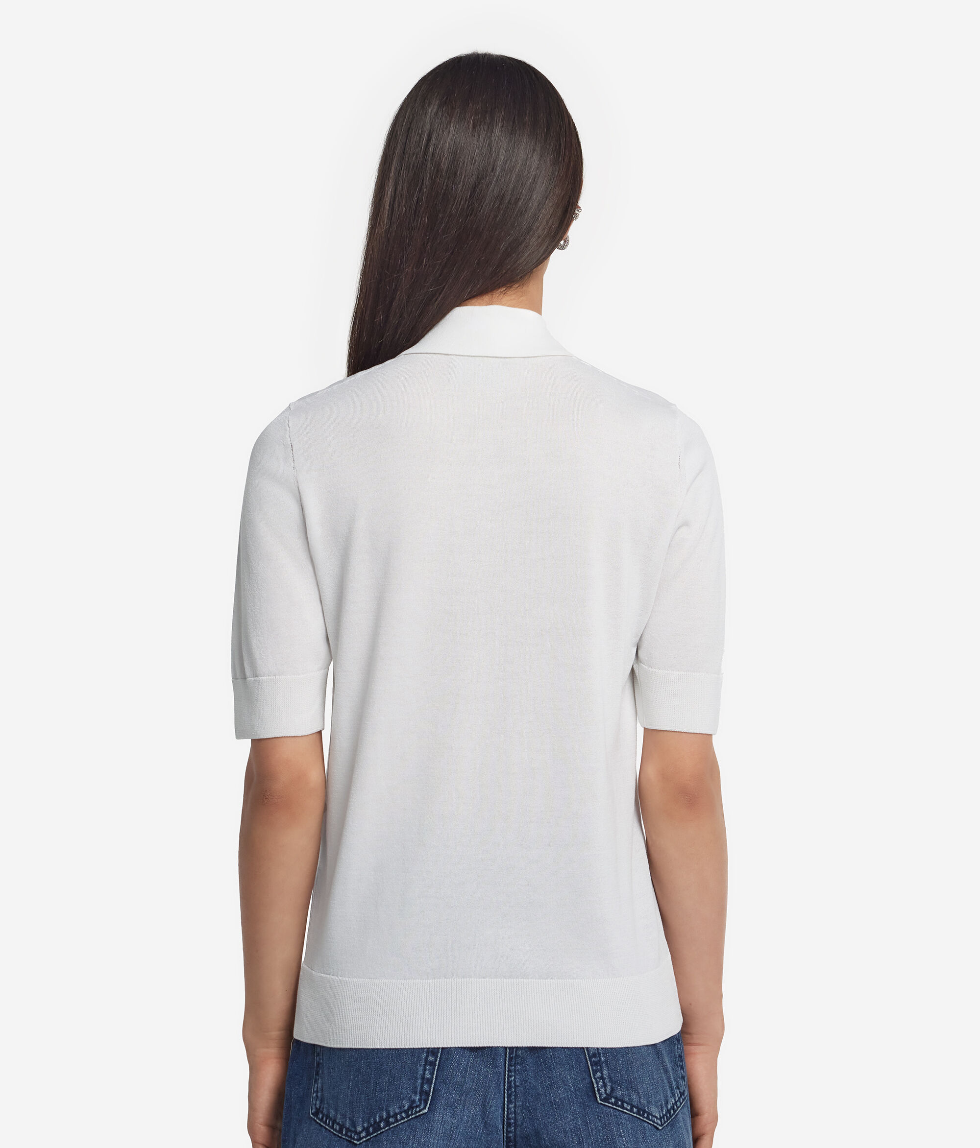 Silk and Cotton Polo Shirt