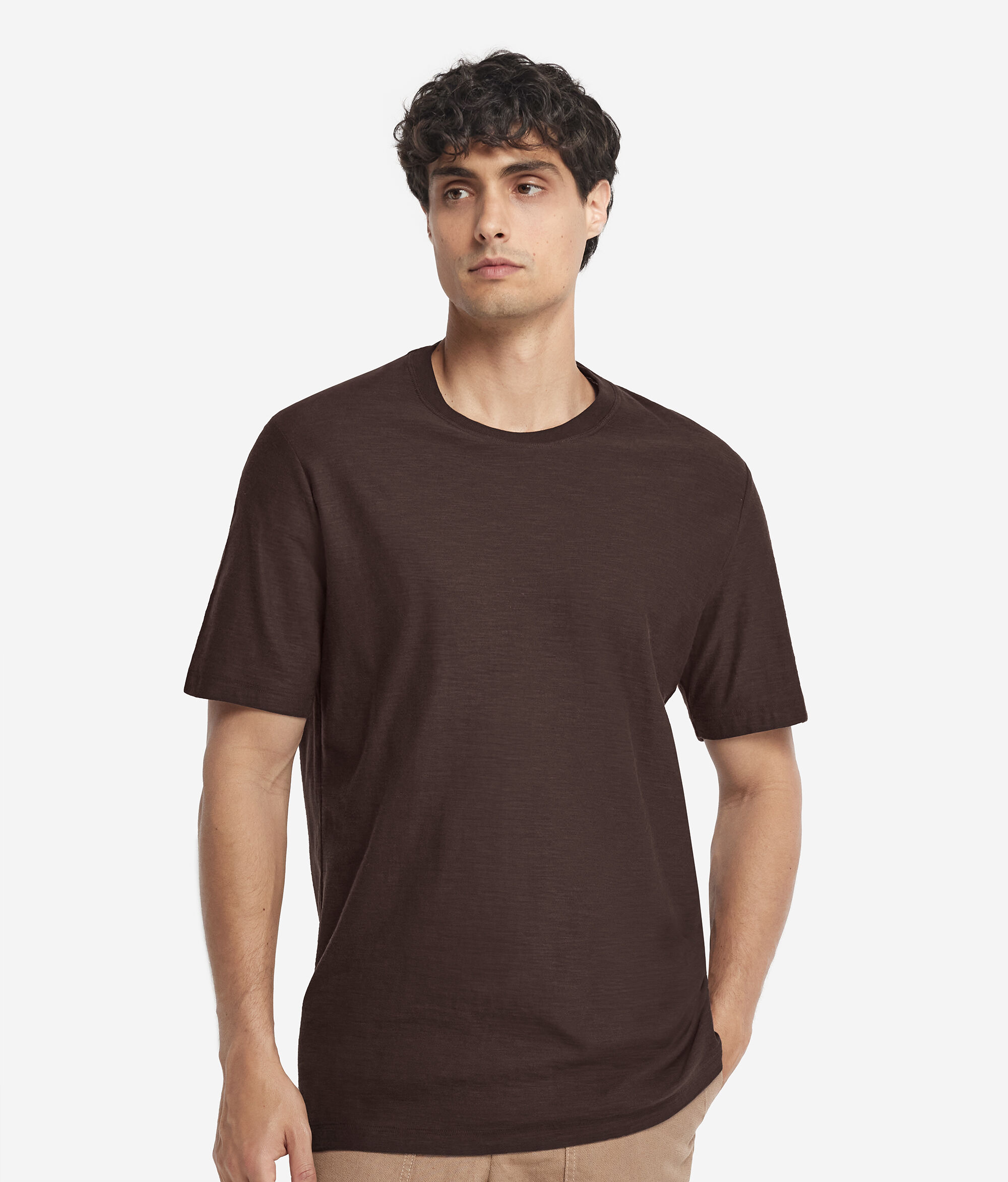 Short-Sleeved Twist-Stitch T-Shirt