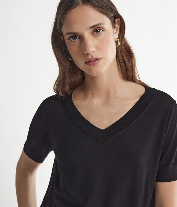 Джемпер из шелка и хлопка