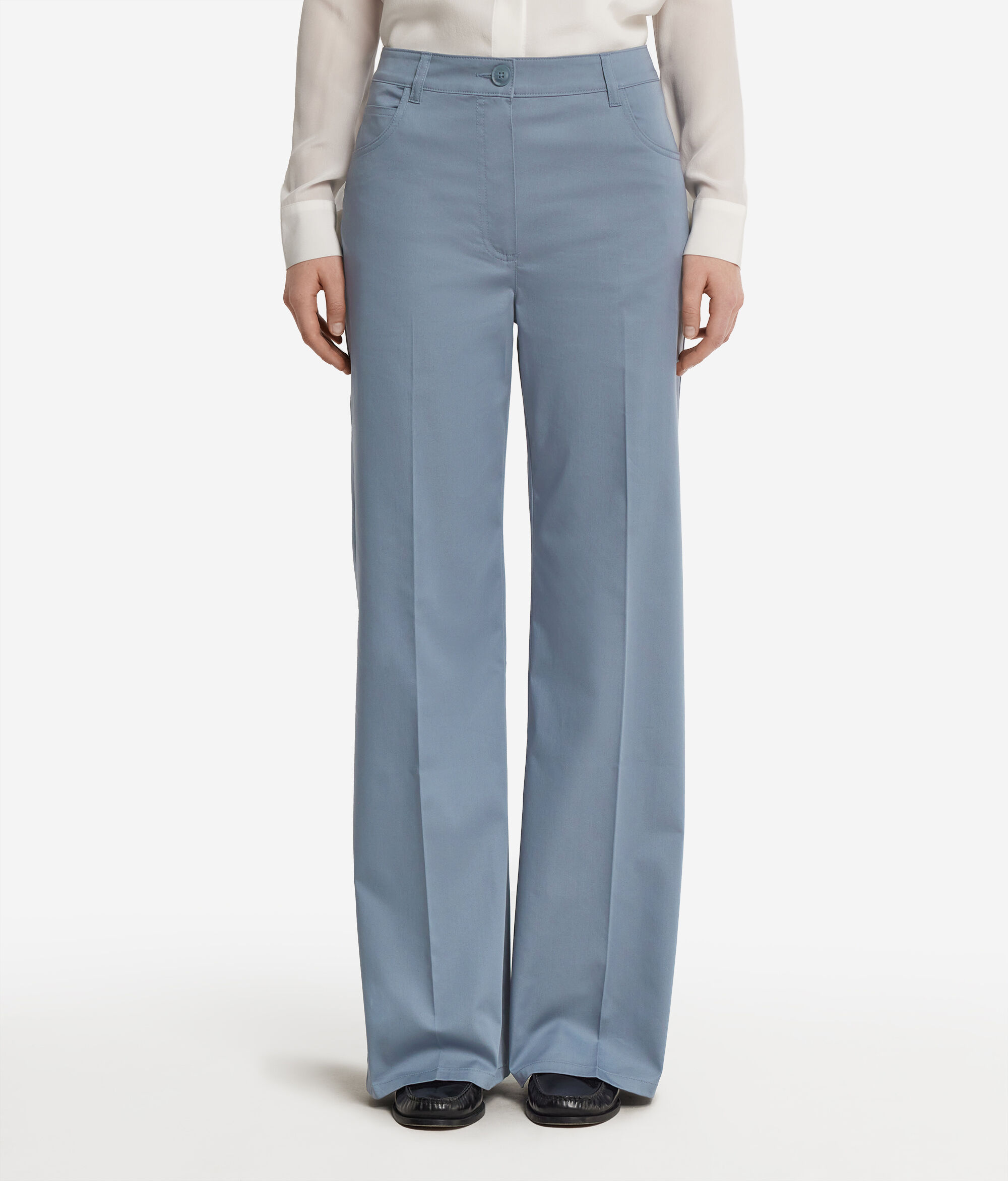 Palazzo Trousers in Cotton