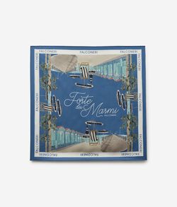 Платок «Города» из шелка