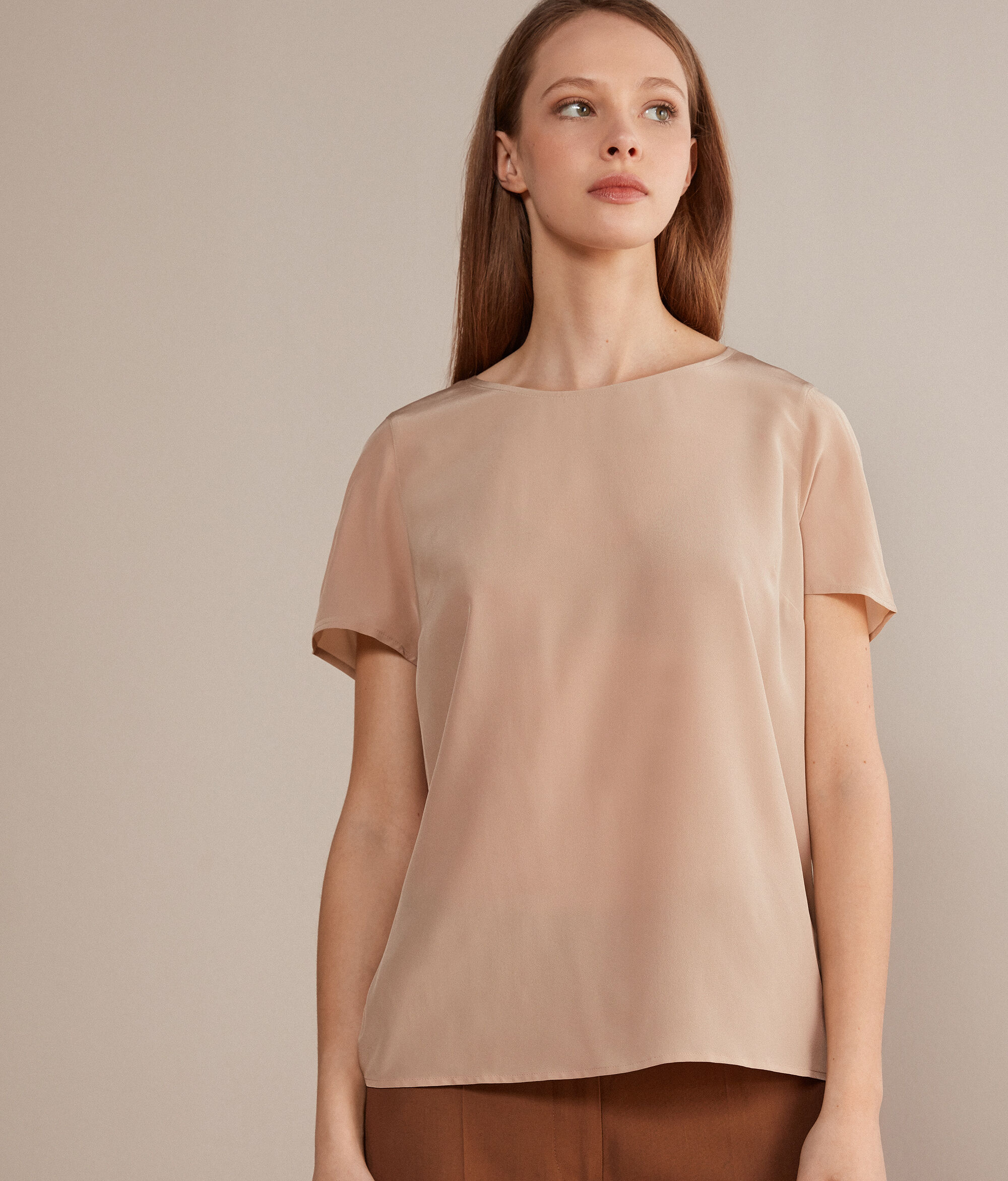 Блуза из шелка и модала