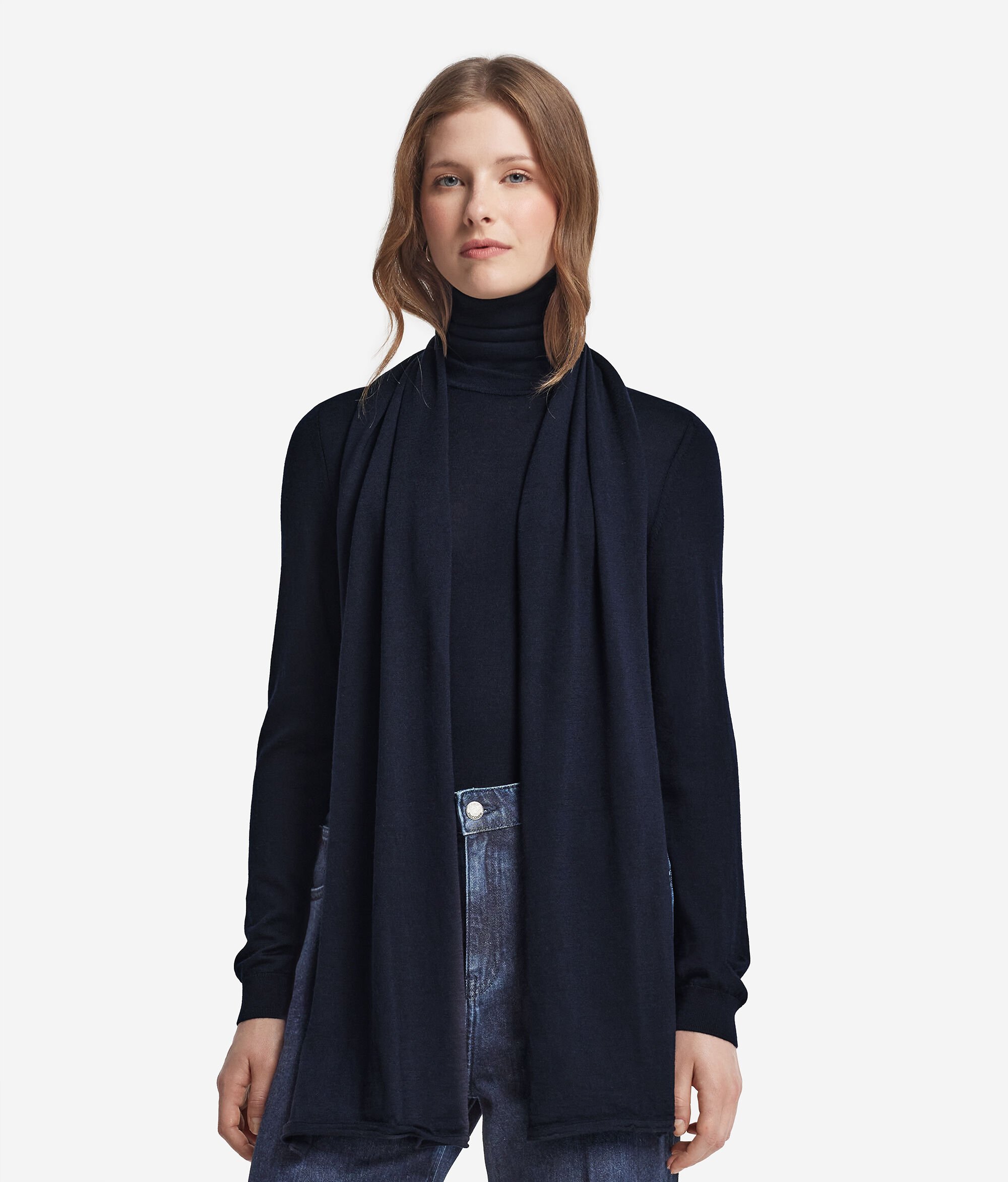 Sciarpa 100% Cashmere Con Frange | Scialle Morbido 30x170cm | Unisex - Foto 7