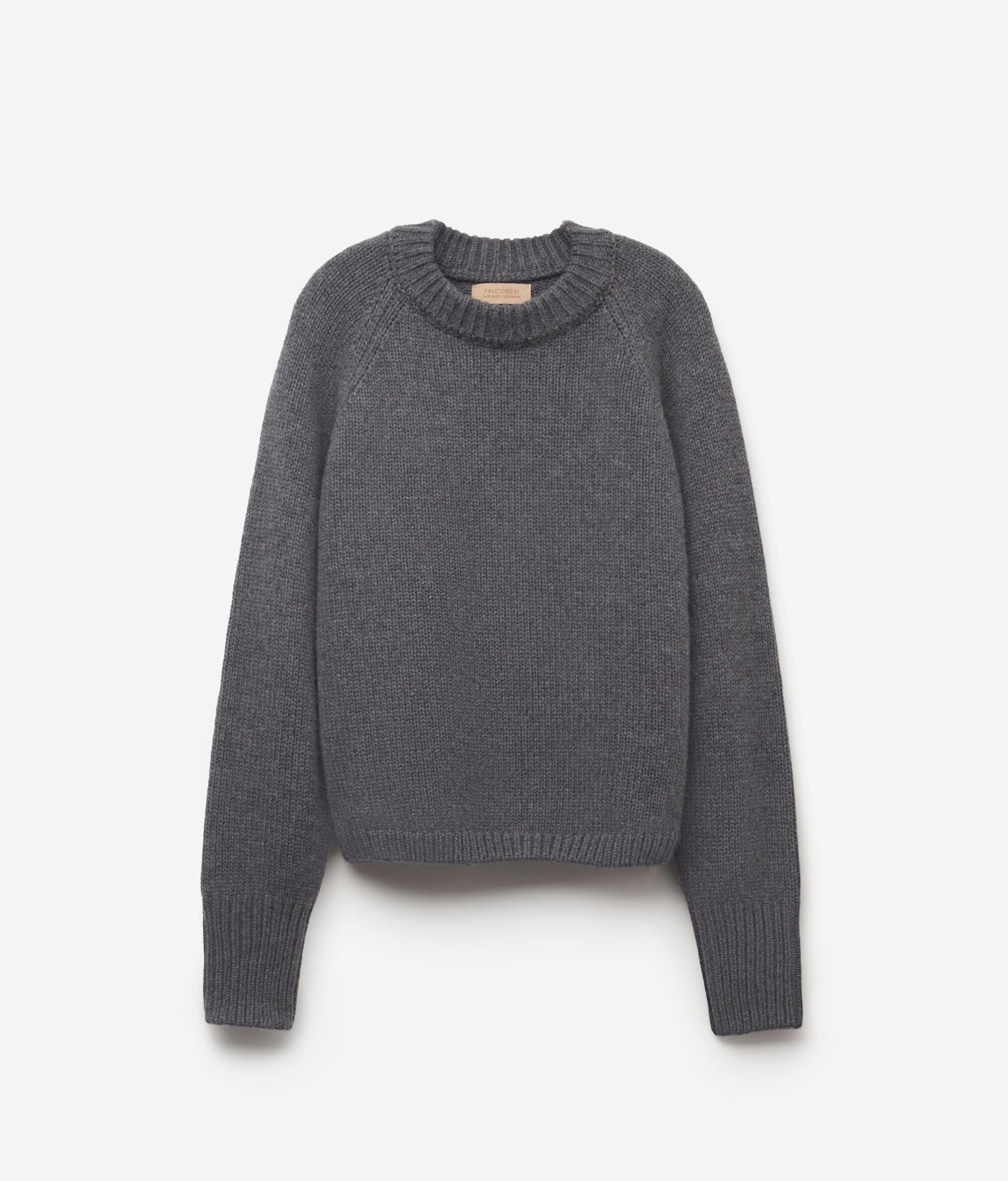 Pull à col rond en tricot de cachemire