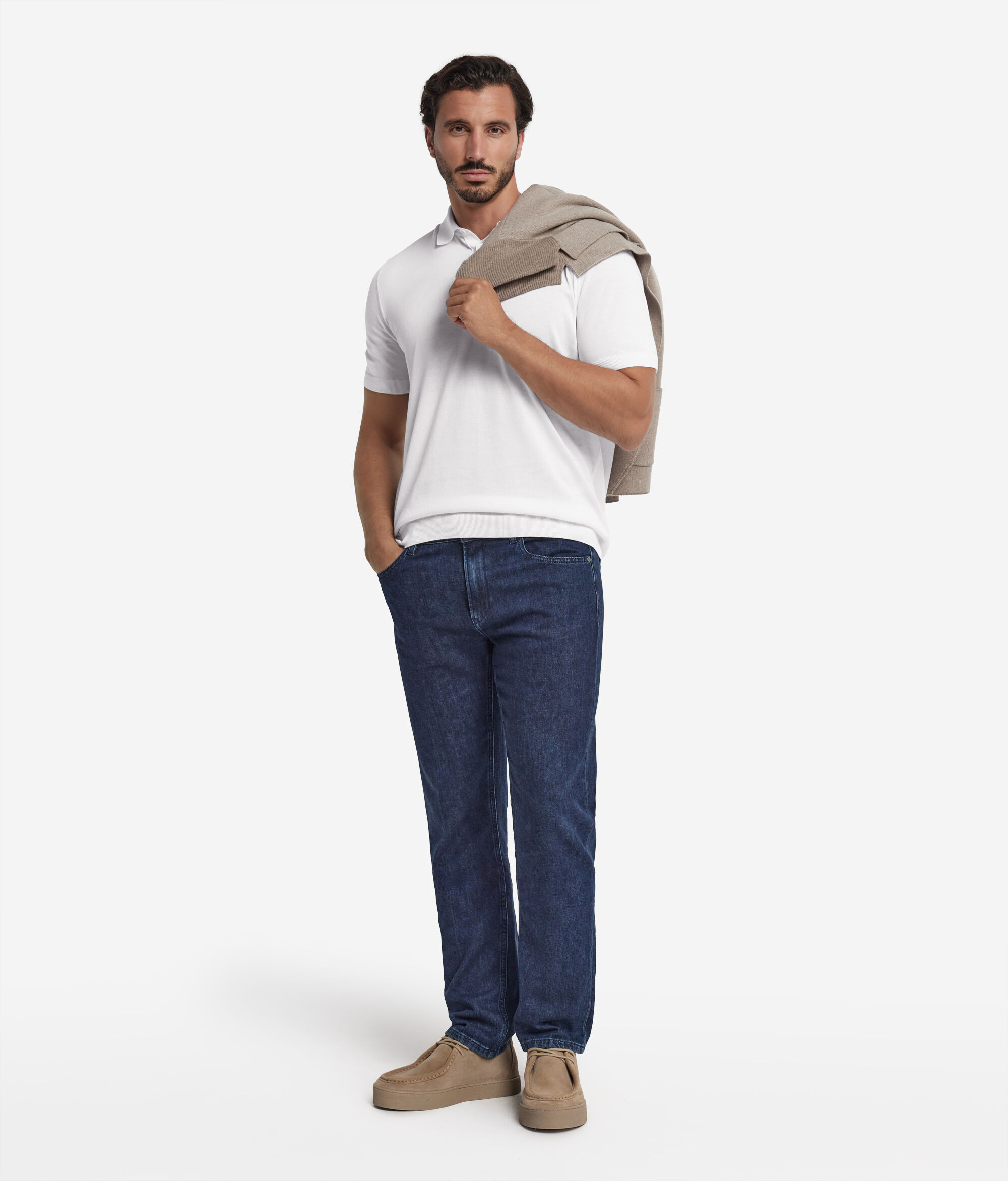 Short-Sleeved Fresh Cotton Polo Shirt