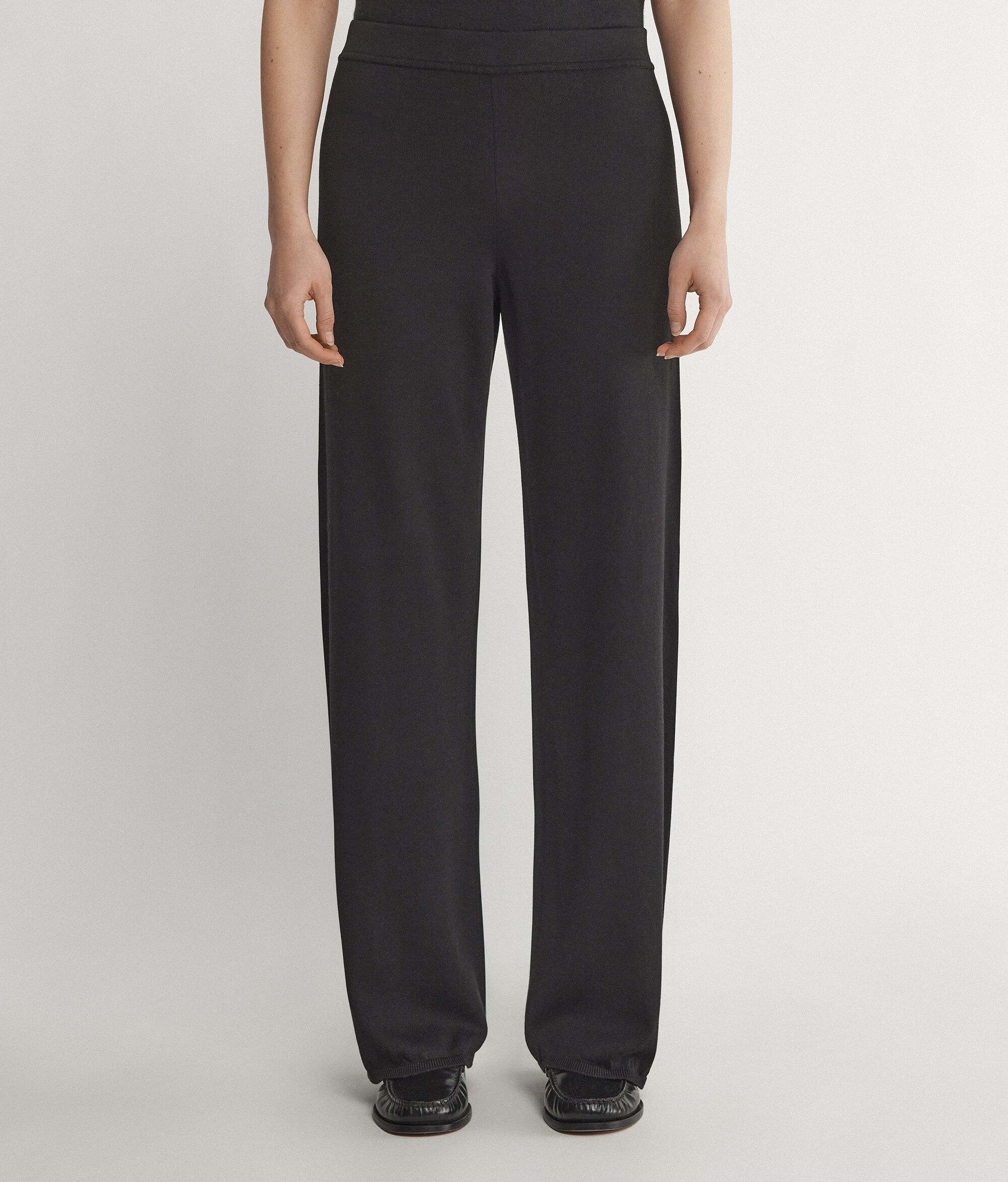 Silk and Cotton Palazzo Trousers
